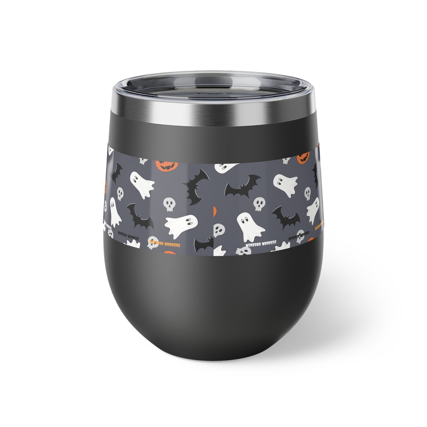 Windsor Wonders Dark Grey Halloween Copper Vacuum Insulated Cup, 12oz