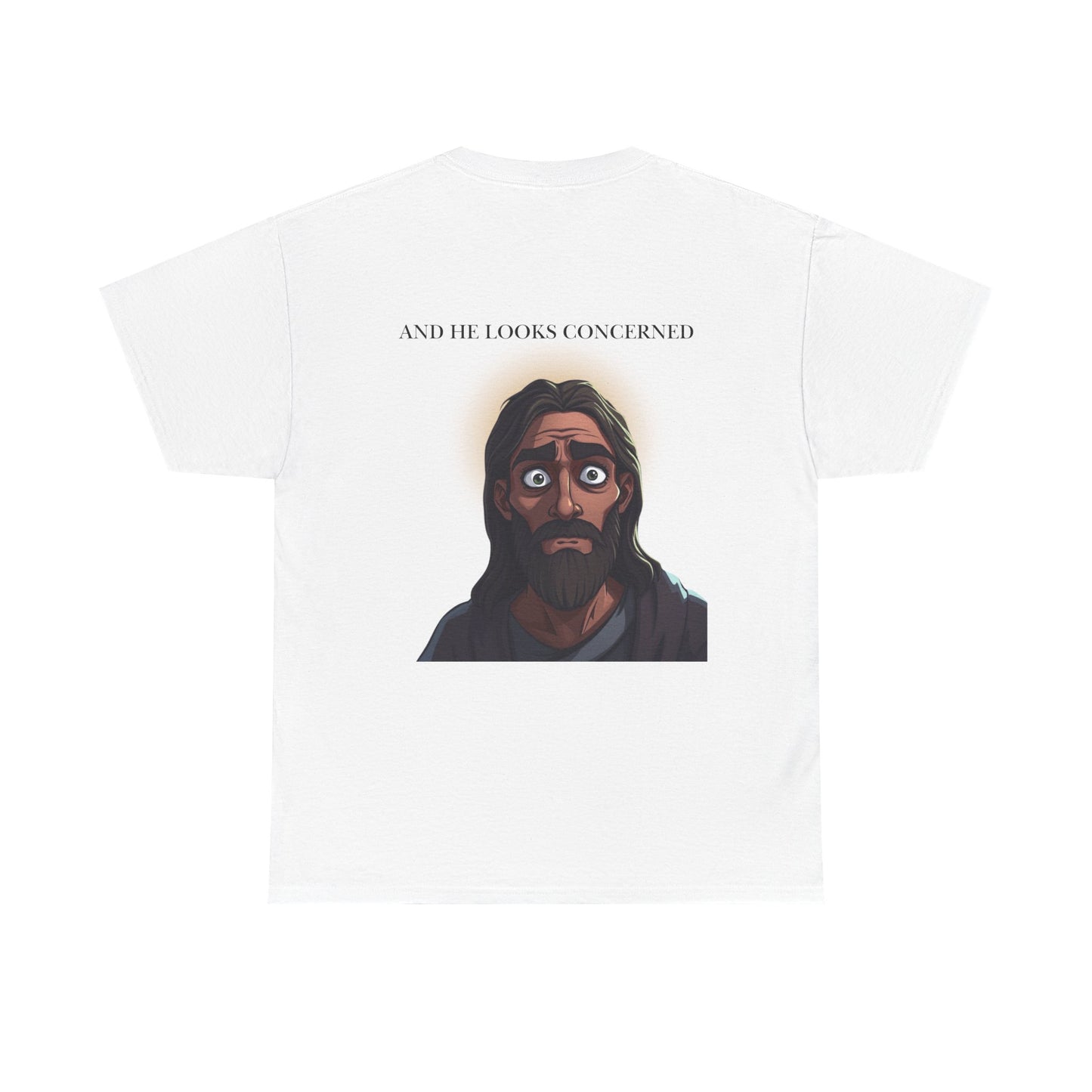 Funny Religious T-Shirt, Jesus is Watching Tee, Humorous Christian Apparel, Gift for Believers, Unique Faith-Based Clothing