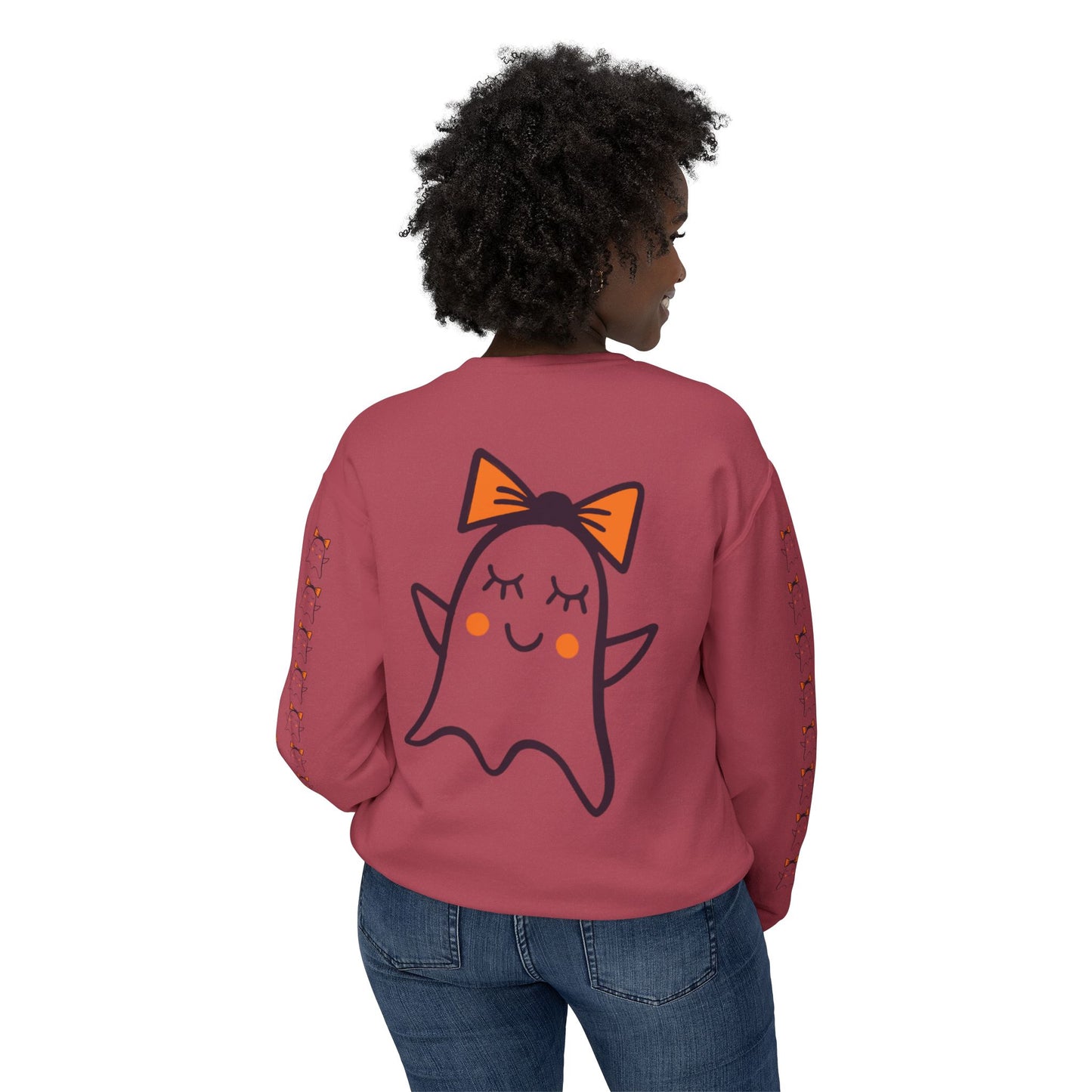 Cute Ghosts Unisex Lightweight Crewneck Sweatshirt