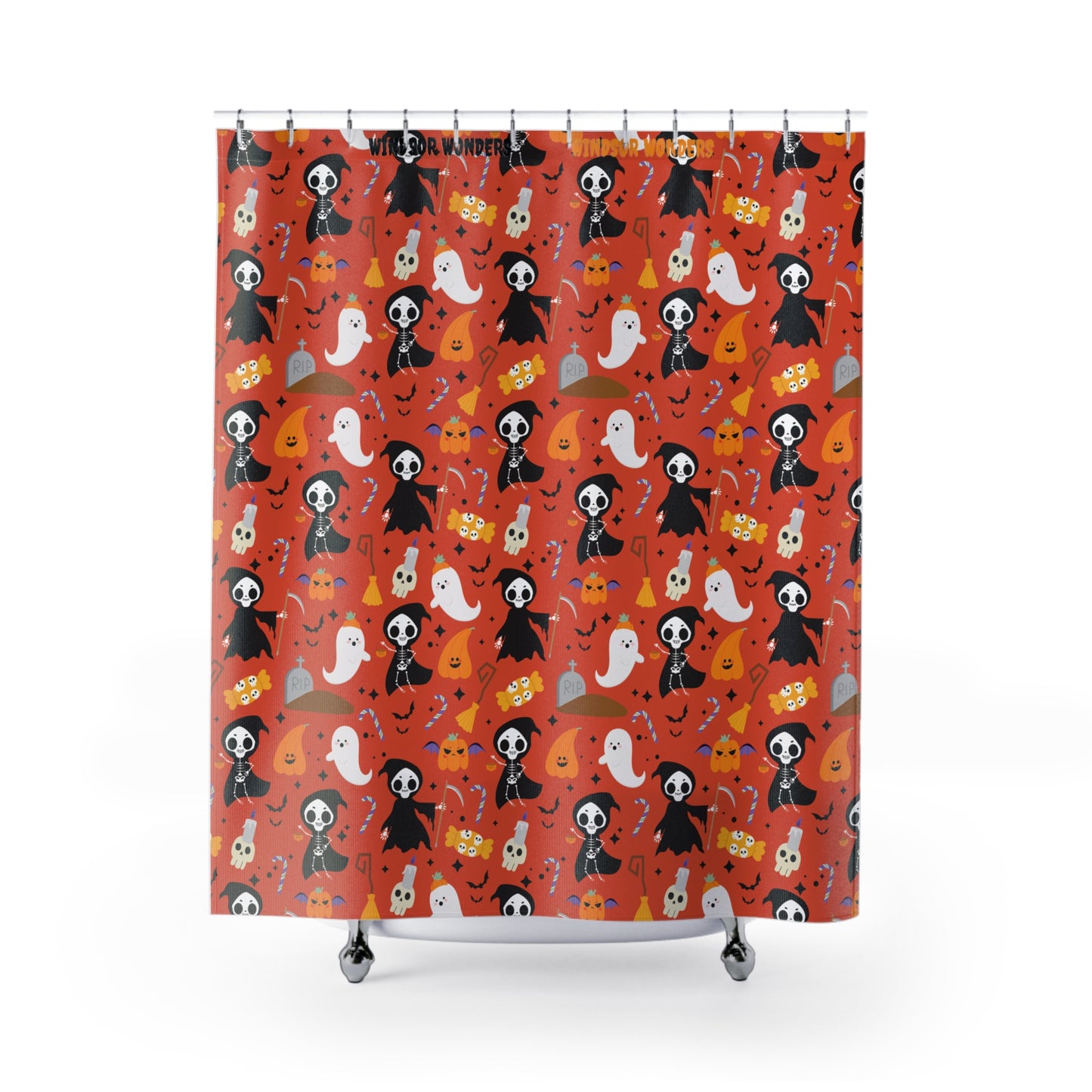 Windsor Wonders Reaper Halloween Shower Curtain