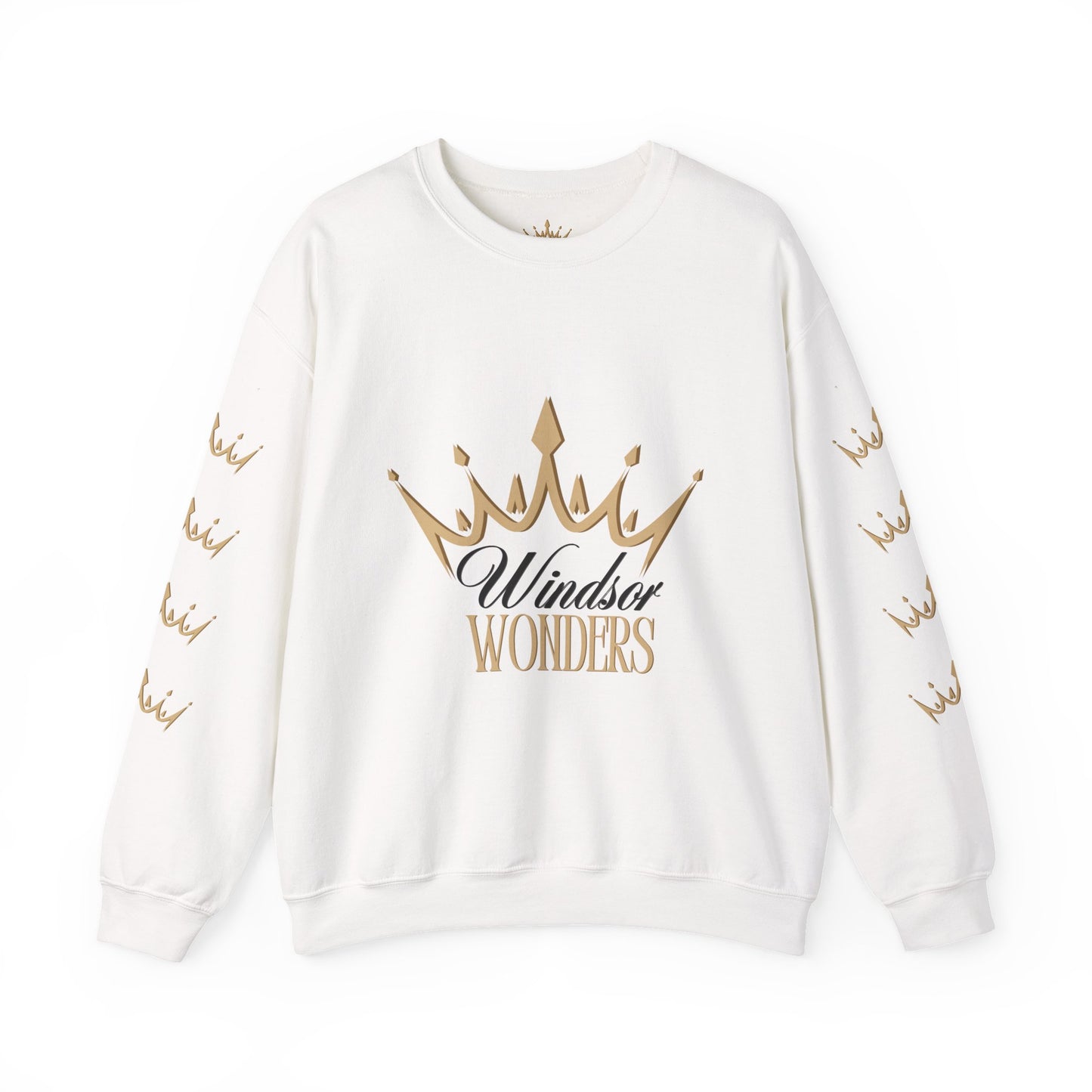 Windsor Wonders Crown Sweatshirt, Cozy Unisex Crewneck for Celebrations, Perfect Gift for Birthdays, Holidays, or Casual Wear