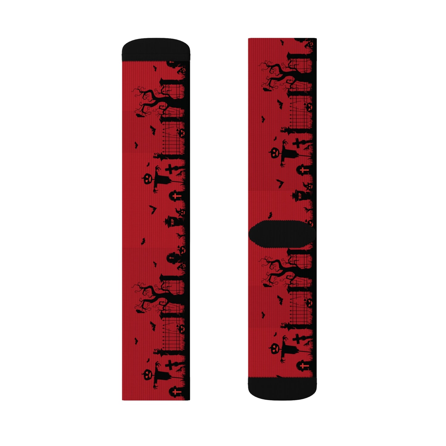 Windsor Wonders Red Graveyard Sublimation Socks