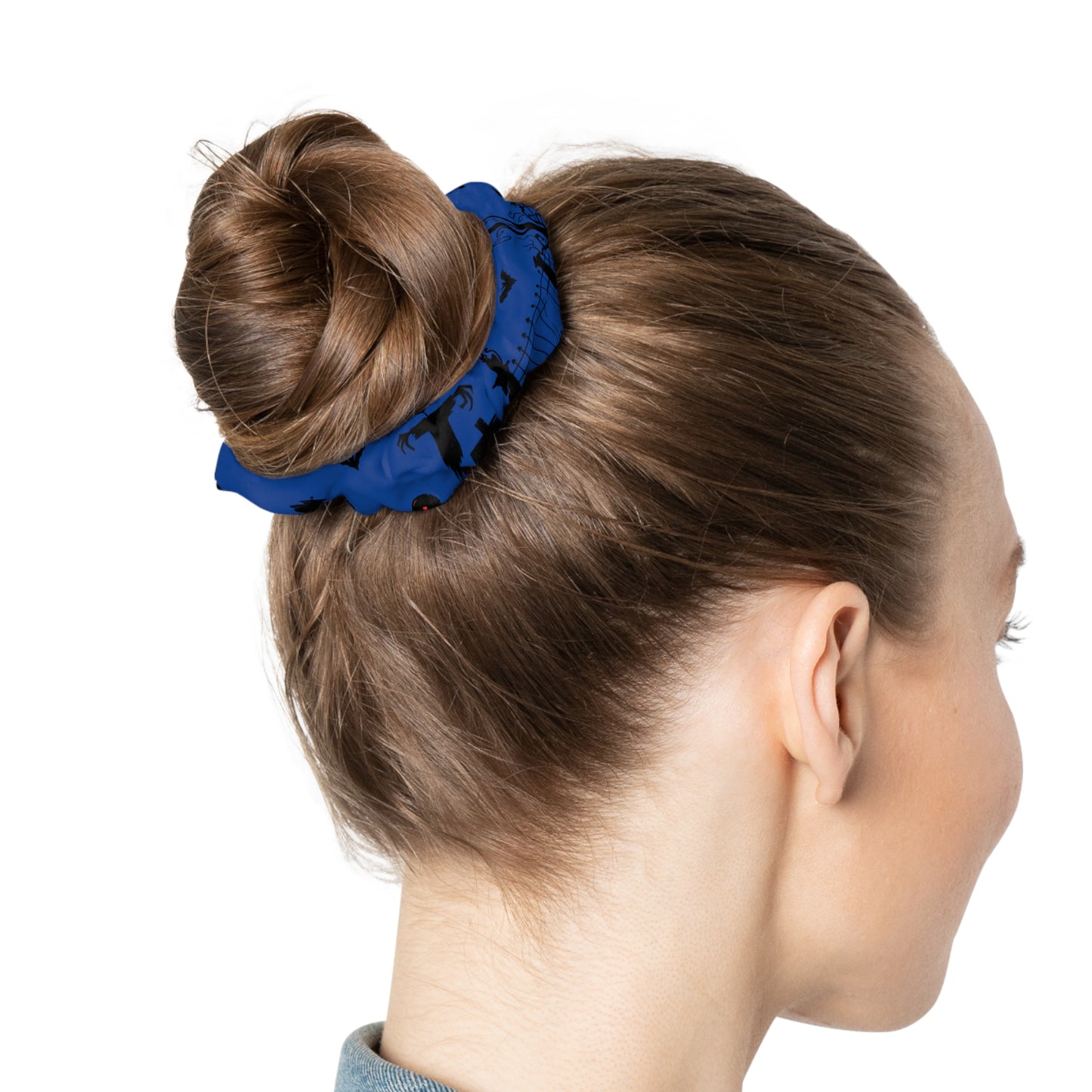 Windsor Wonders Dark Blue Graveyard Scrunchie
