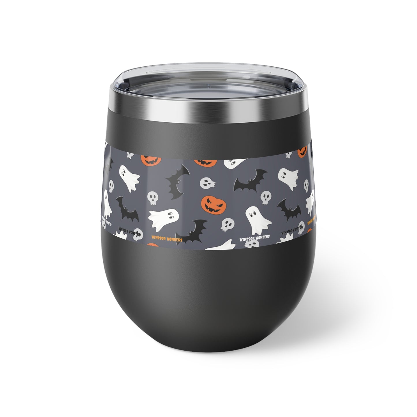 Windsor Wonders Dark Grey Halloween Copper Vacuum Insulated Cup, 12oz