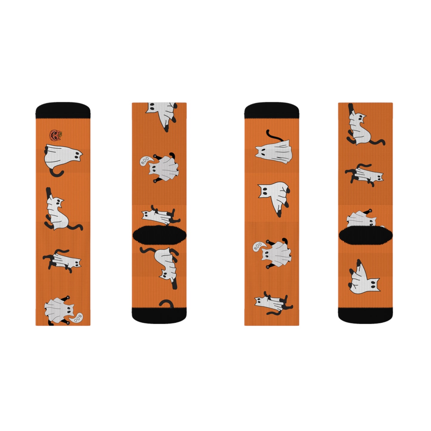 Windsor Wonders Crusta Halloween Ghost Cats Sublimation Socks