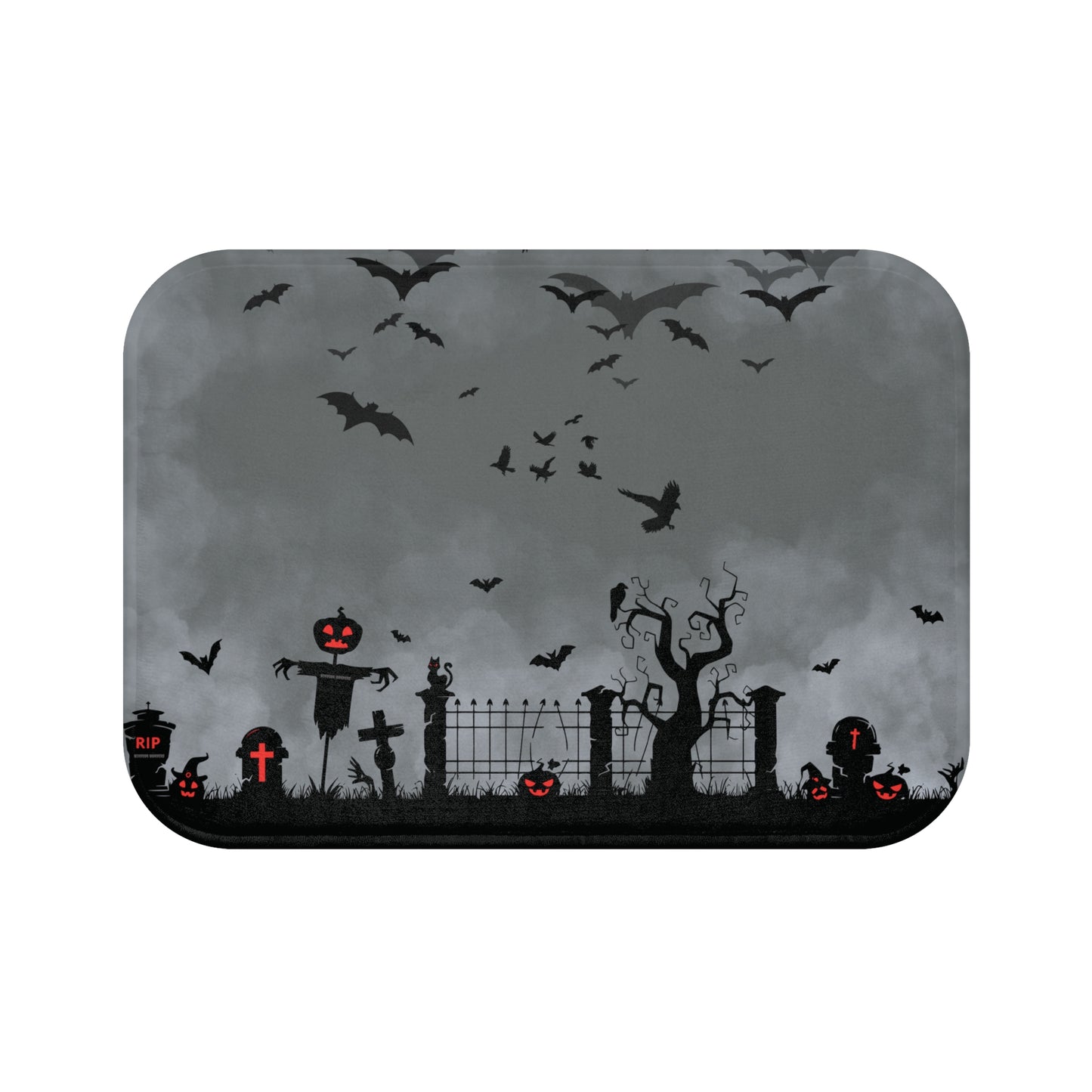 Windsor Wonders Dark Grey Graveyard Bath Mat