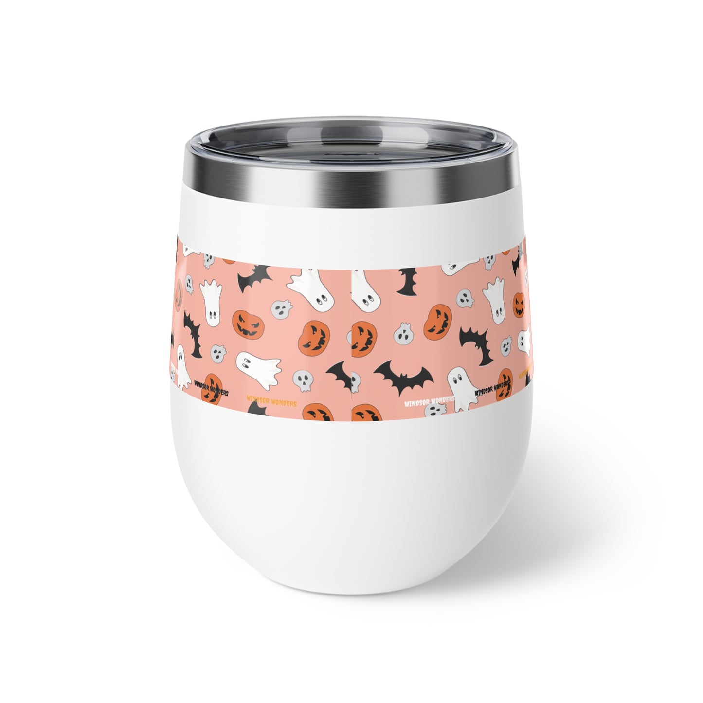 Windsor Wonders Orange Halloween Copper Vacuum Insulated Cup, 12oz