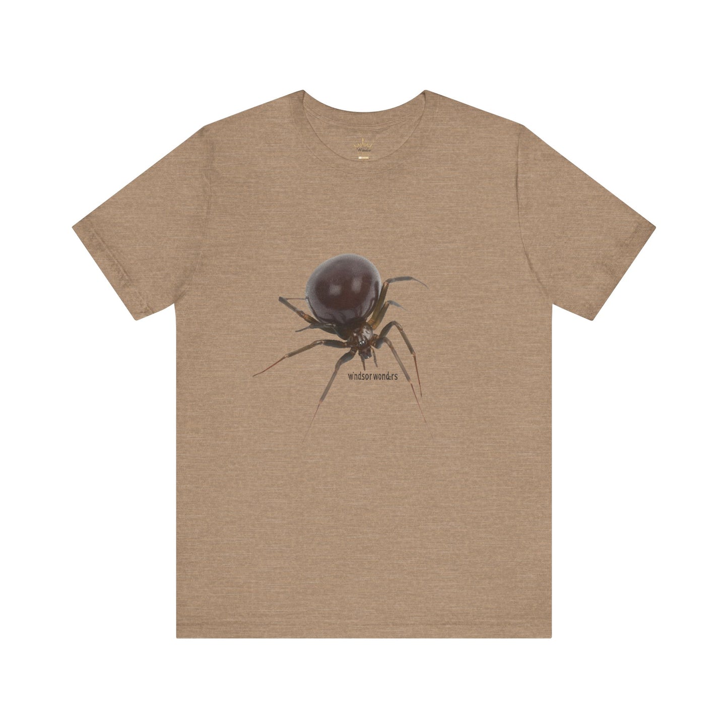 False Widow Spider Tee, Unisex Short Sleeve Shirt, Cool Graphic Tee, Halloween Shirt, Nature Lover Gift, Unique Insect T-Shirt
