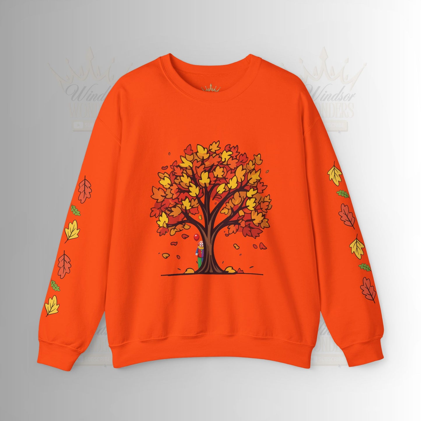 Autumnal Leaves Sweatshirt - Cozy Fall Crewneck for Nature Lovers, Perfect Gift for Thanksgiving, Casual Wear, and Seasonal Celebrations