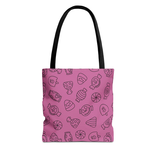 Windsor Wonders Light Pink Halloween Candy Tote Bag (AOP)