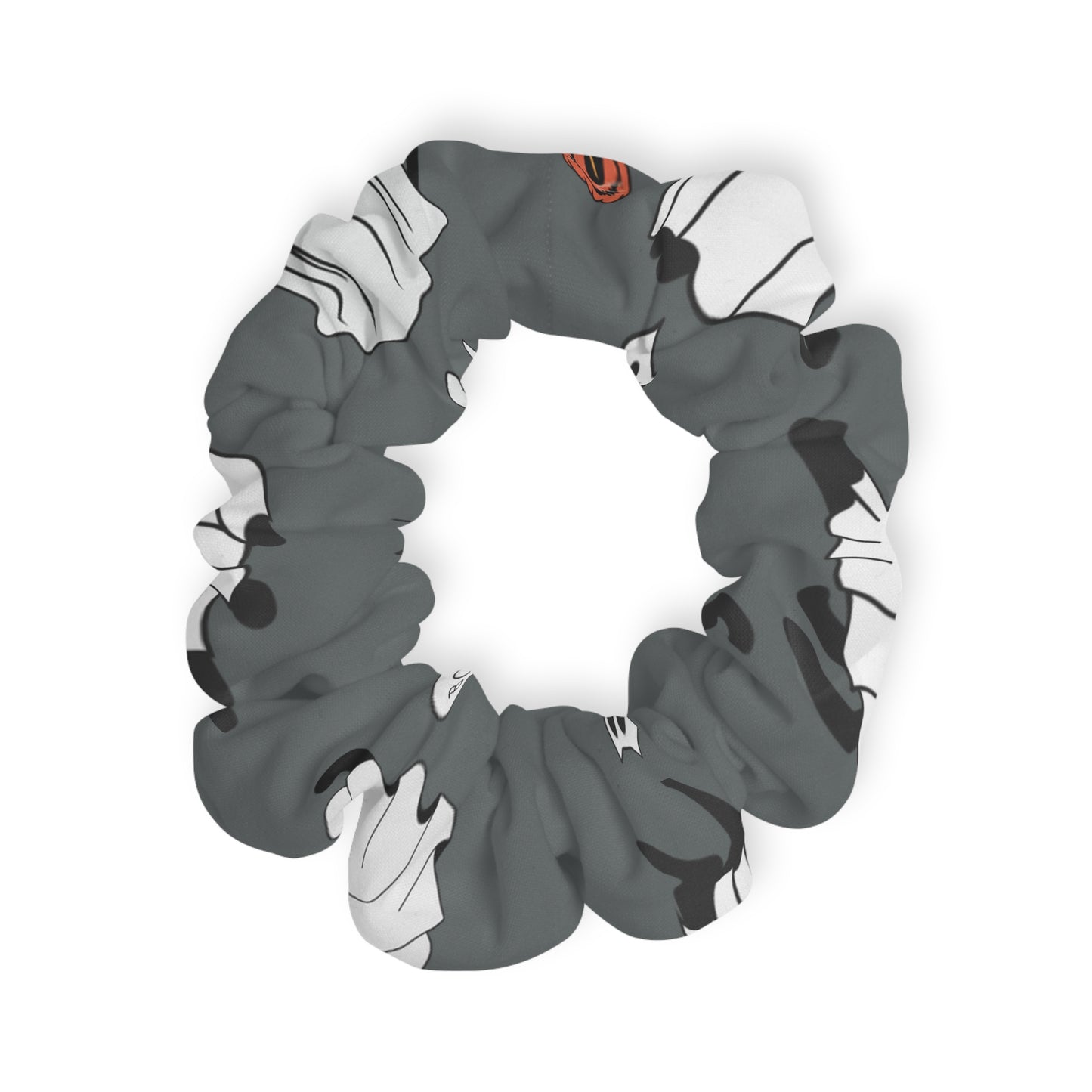 Windsor Wonders Ghost Cats Dark Grey Scrunchie