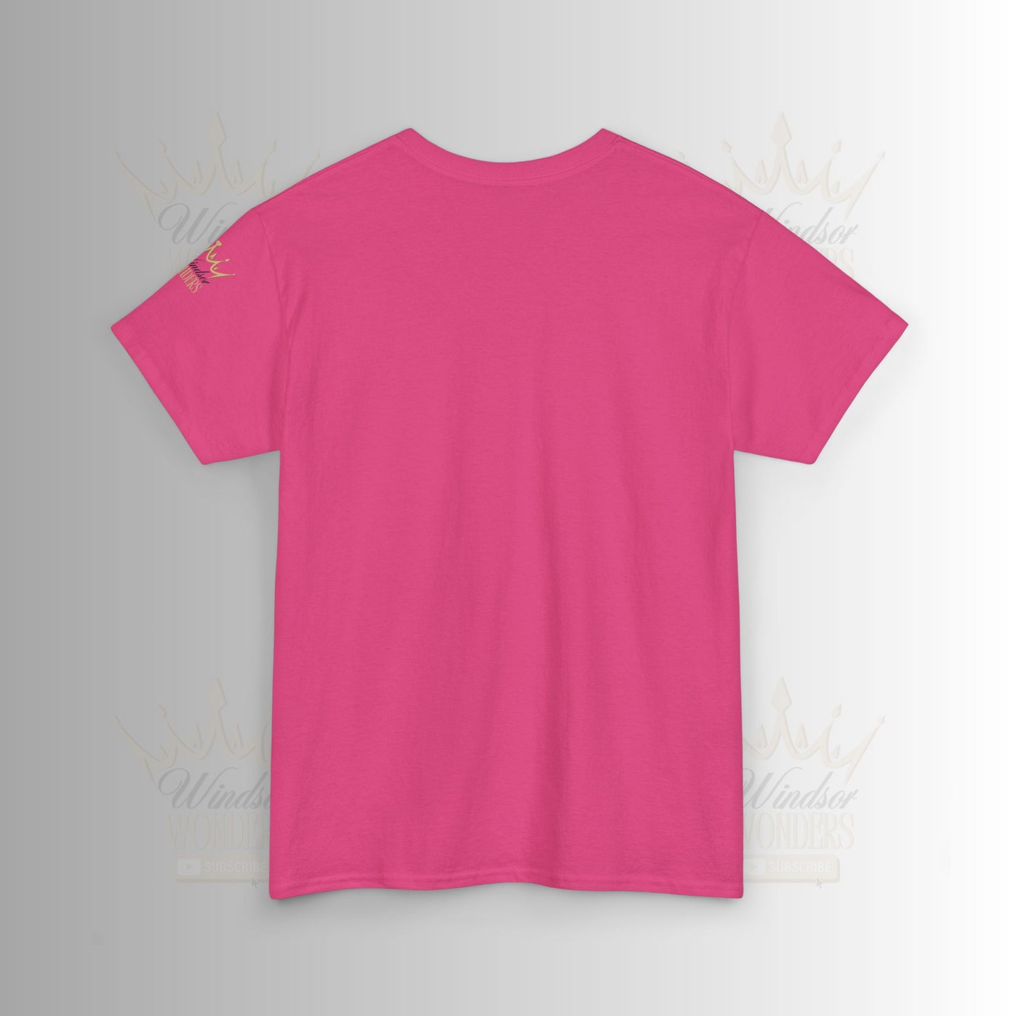 Windsor Wonders Crown Tee | Gold Graphic T-Shirt, Unisex Casual Wear, Birthday Gift, Royalty Theme, Comfortable Fashion