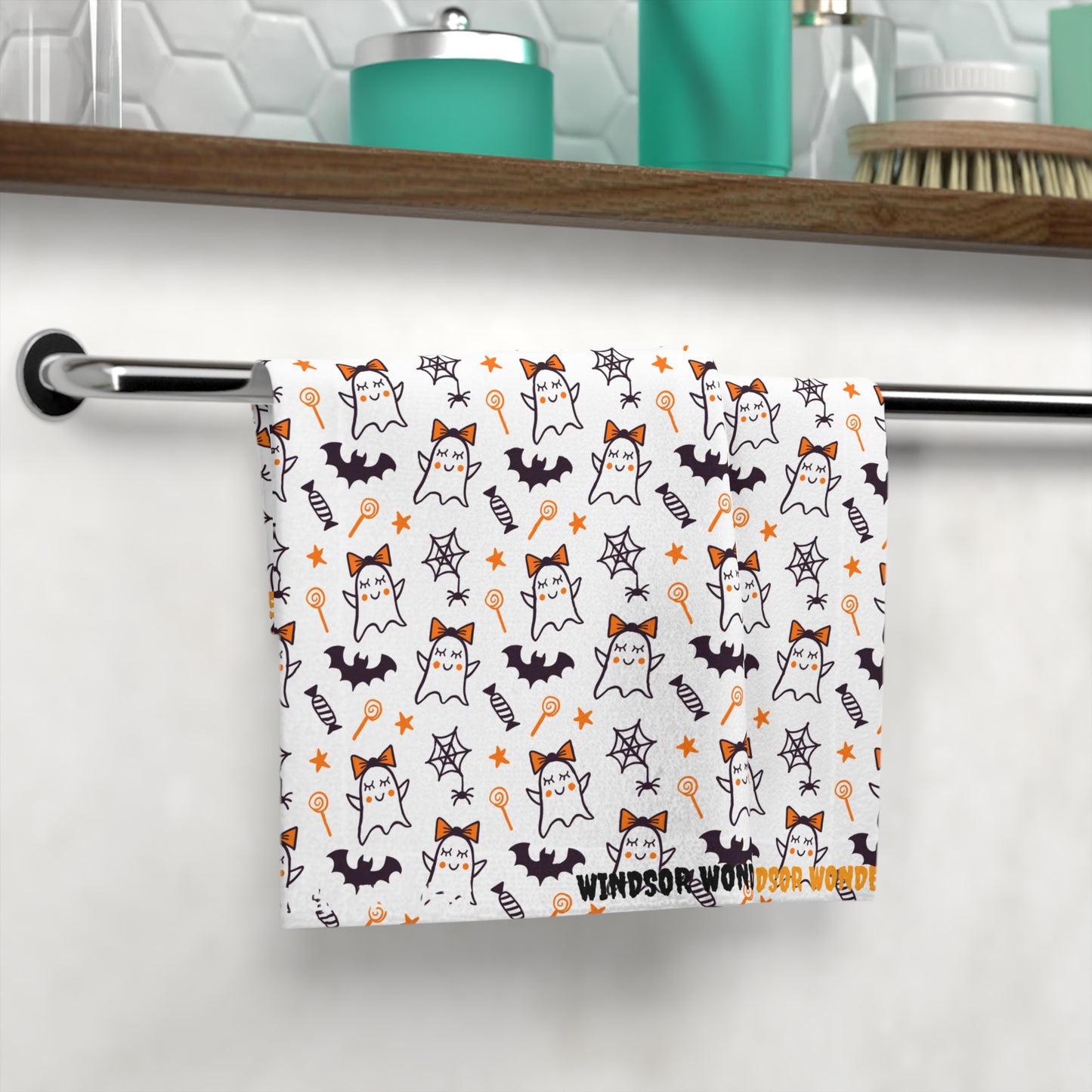 Windsor Wonders Cute Ghosts Face Towel
