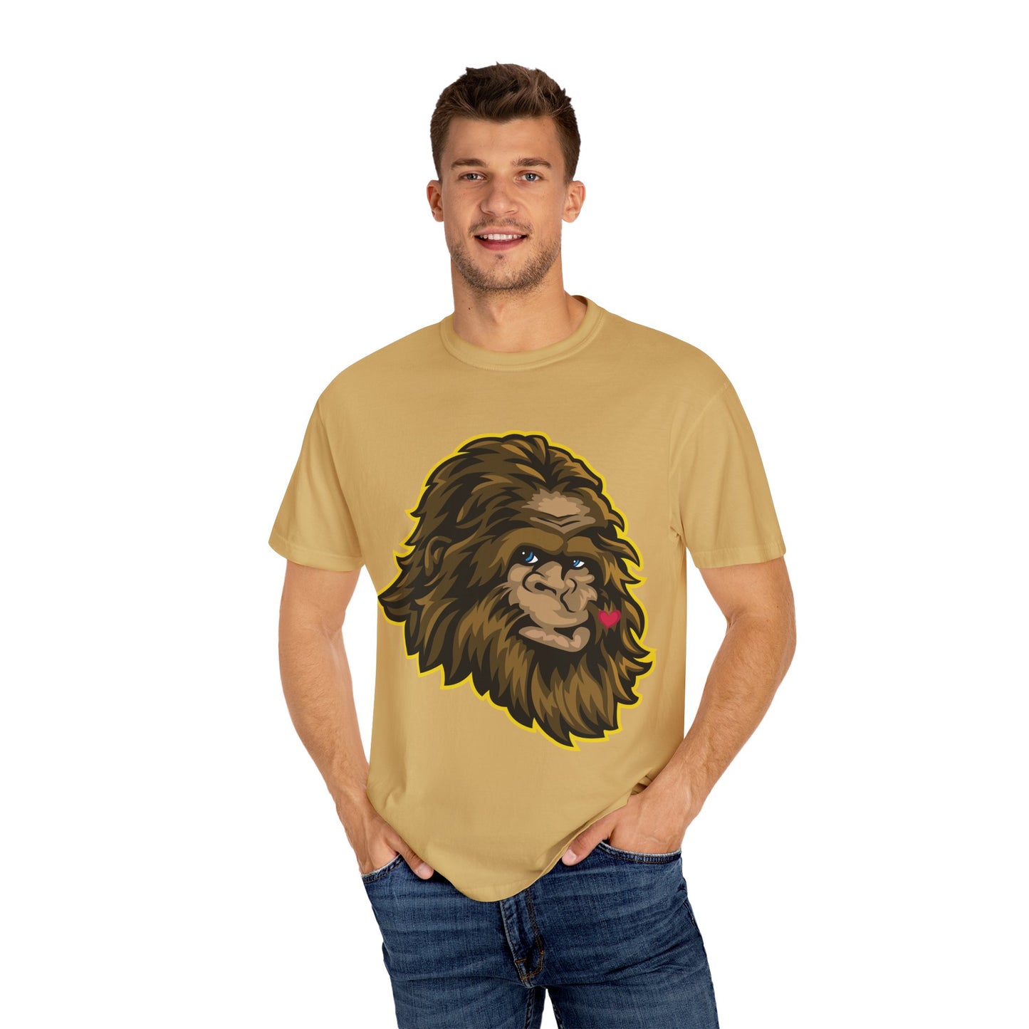 Sasquatch Kisses T-Shirt, Unisex Graphic Tee, Wild Animal Shirt, Nature Lover Gift, Unique Casual Wear, Funny Big Foot T-Shirt