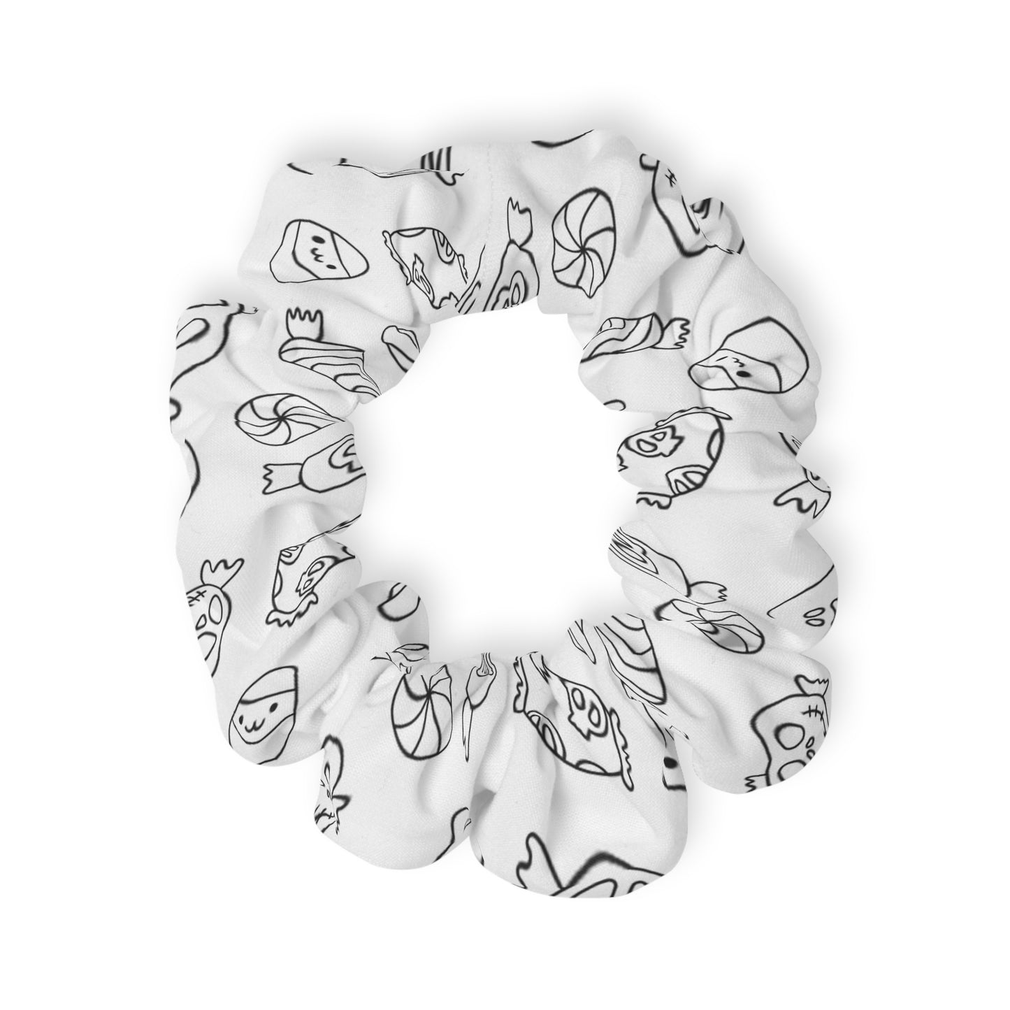 Halloween Candy Scrunchie - Sweet Spooky Hair Accessory