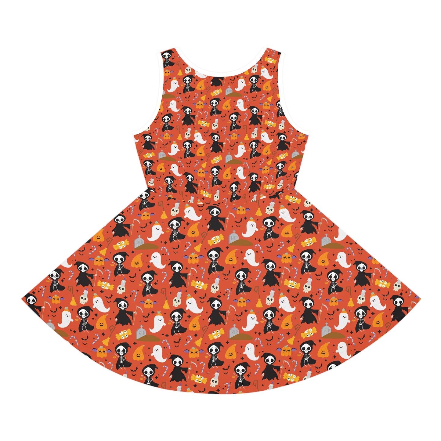 Reaper Halloween Girls' Sleeveless Sundress (AOP)