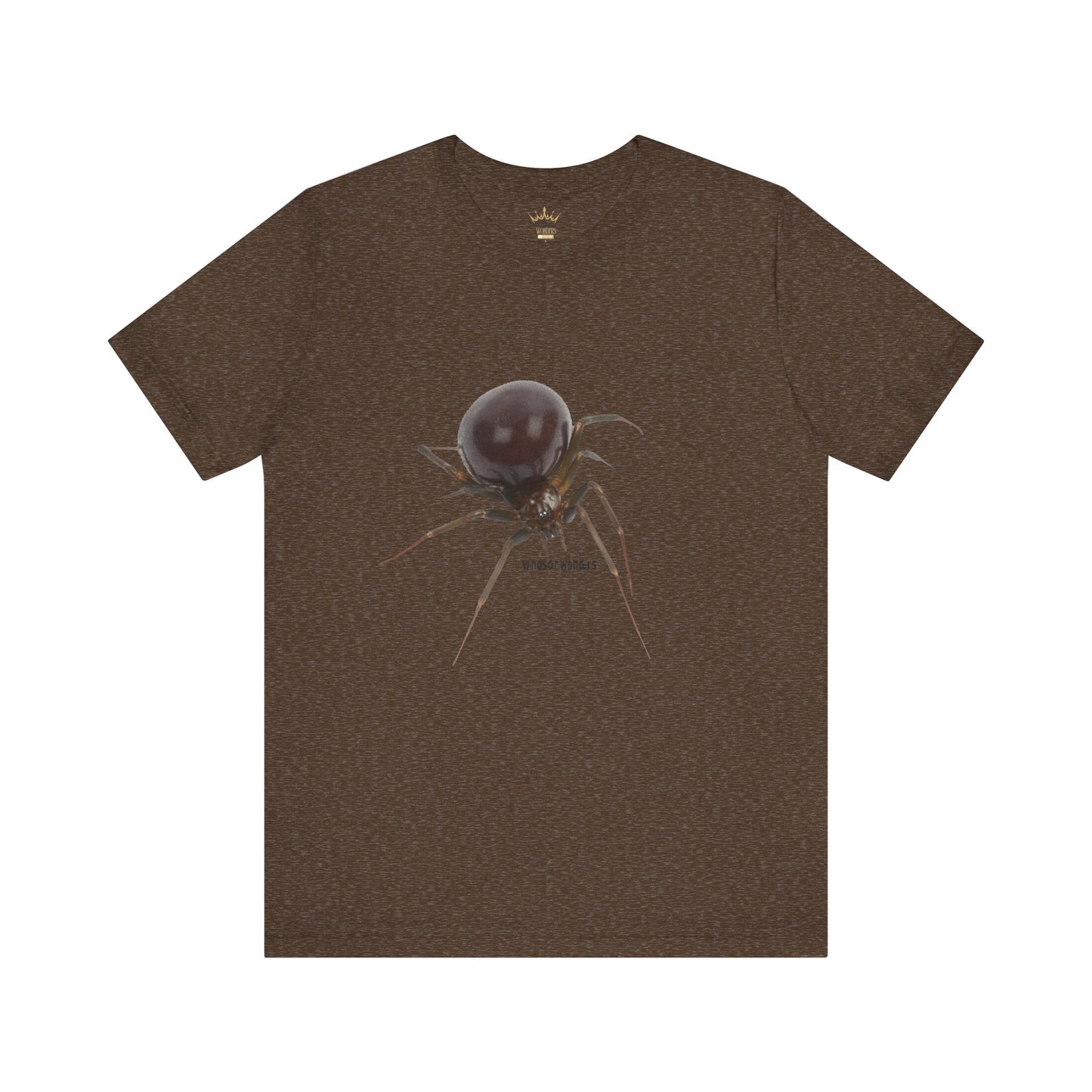 False Widow Spider Tee, Unisex Short Sleeve Shirt, Cool Graphic Tee, Halloween Shirt, Nature Lover Gift, Unique Insect T-Shirt