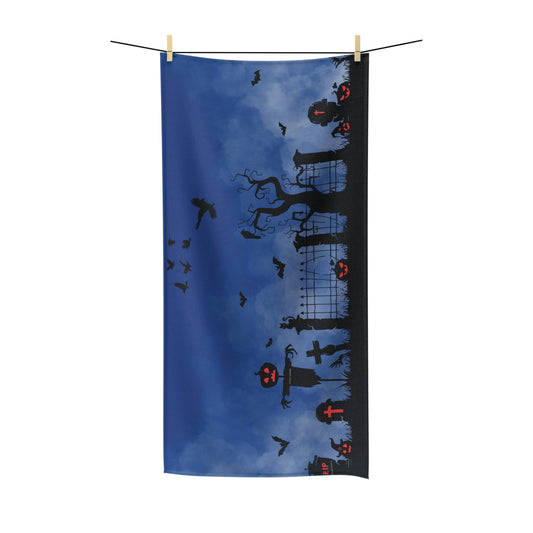 Windsor Wonders Dark Blue Graveyard Polycotton Towel