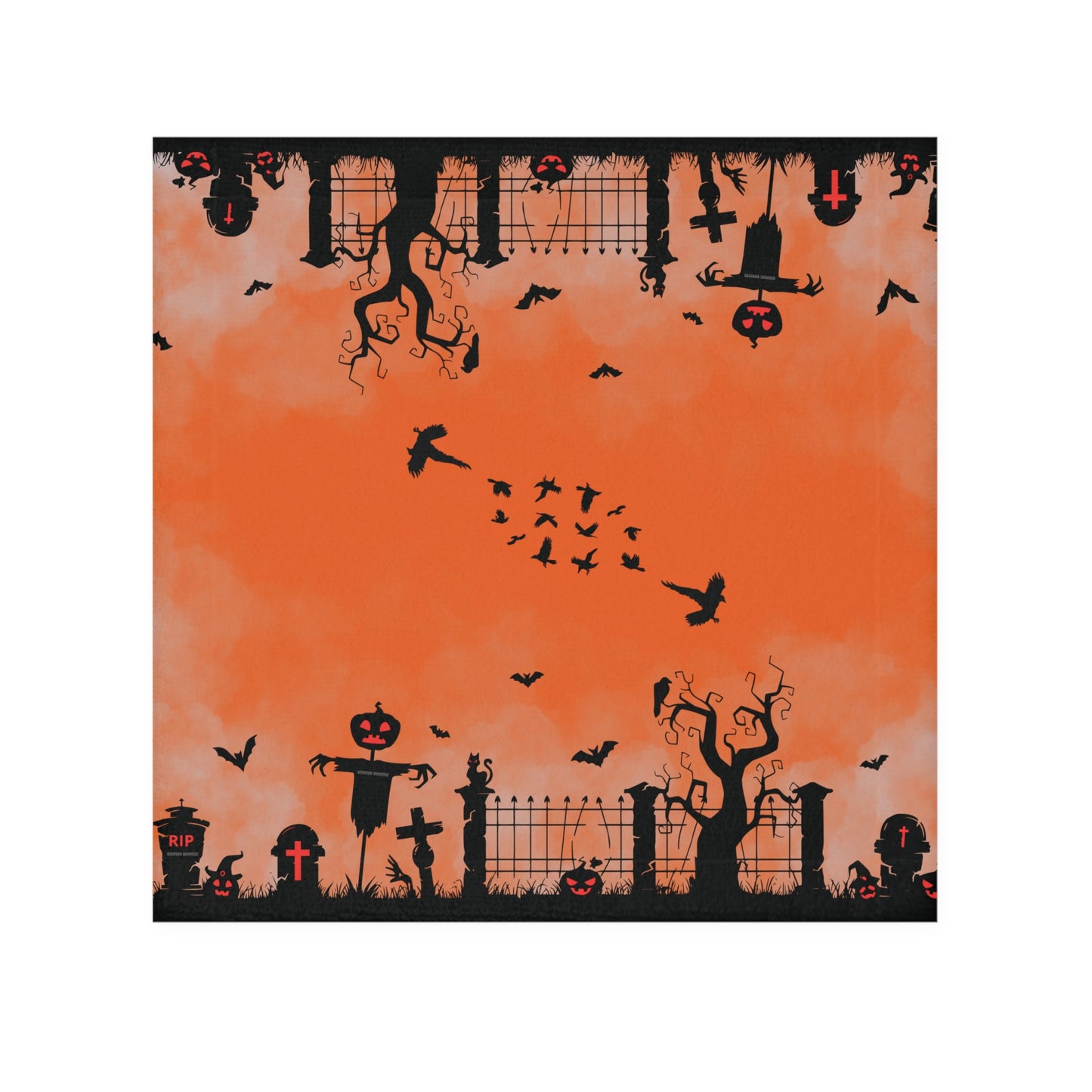 Windsor Wonders Orange Graveyard Face Towel