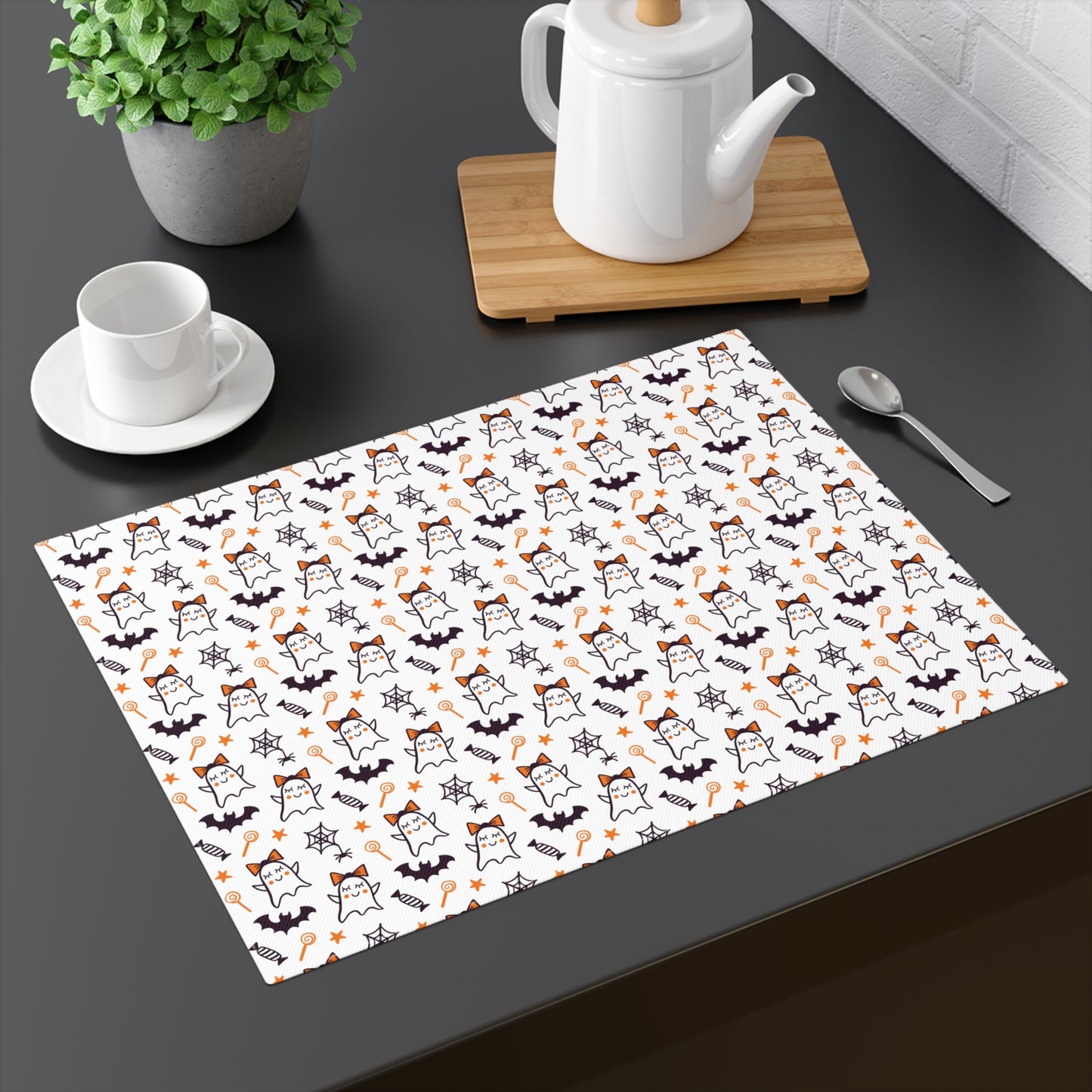 Windsor Wonders Cute Ghosts Halloween Placemat, 1pc