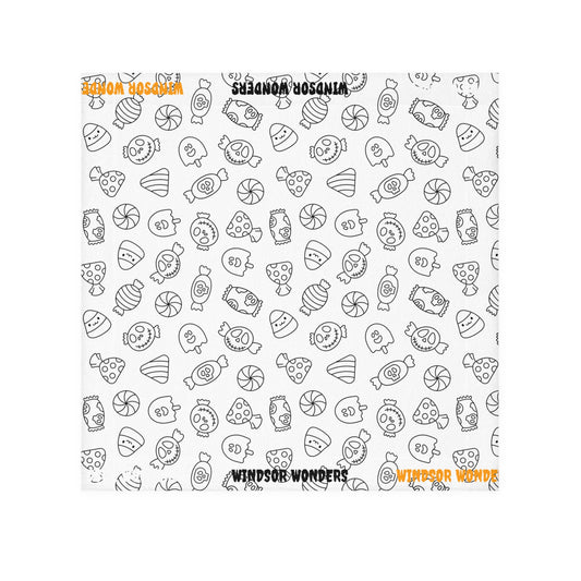 Windsor Wonders White Halloween Candy Face Towel