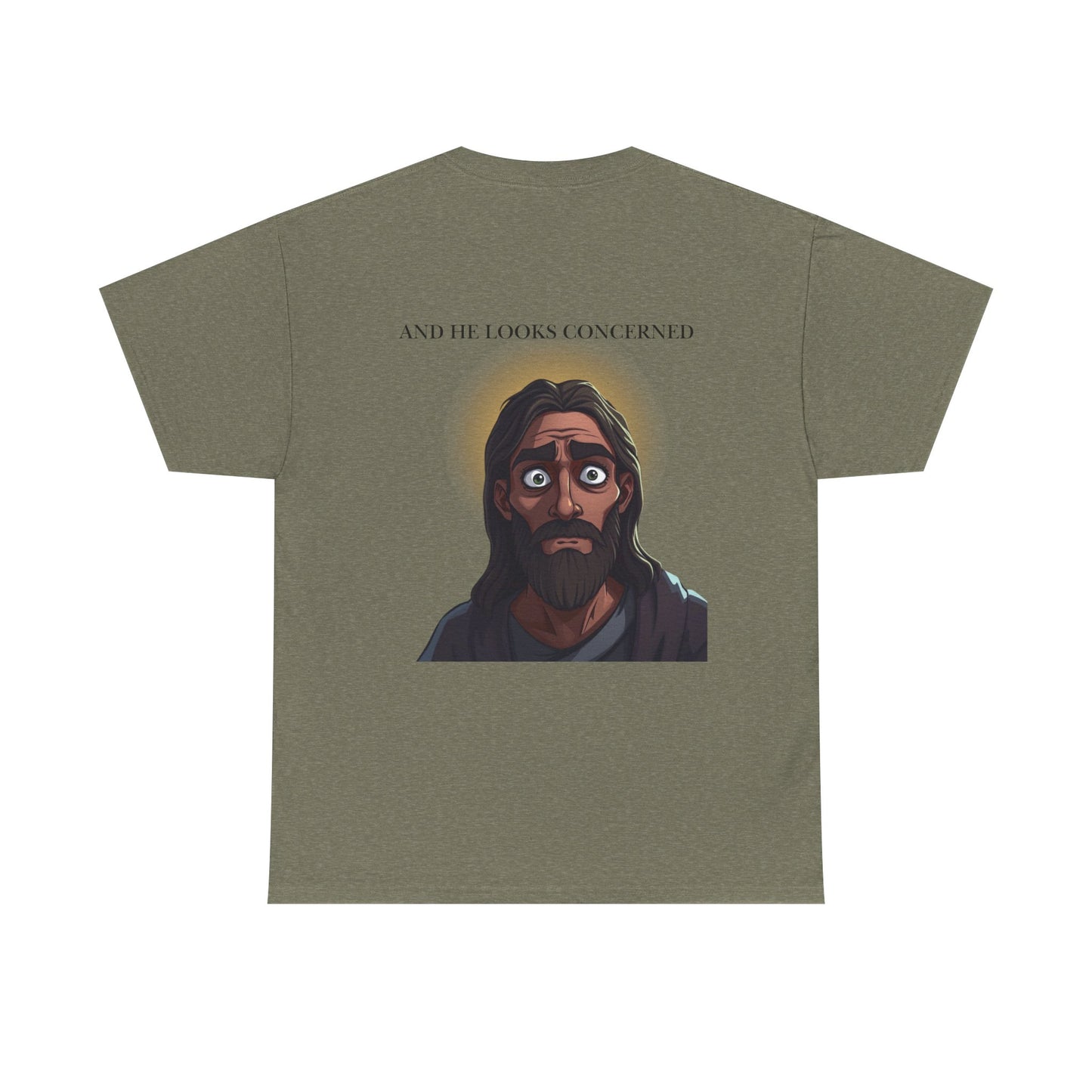 Funny Religious T-Shirt, Jesus is Watching Tee, Humorous Christian Apparel, Gift for Believers, Unique Faith-Based Clothing