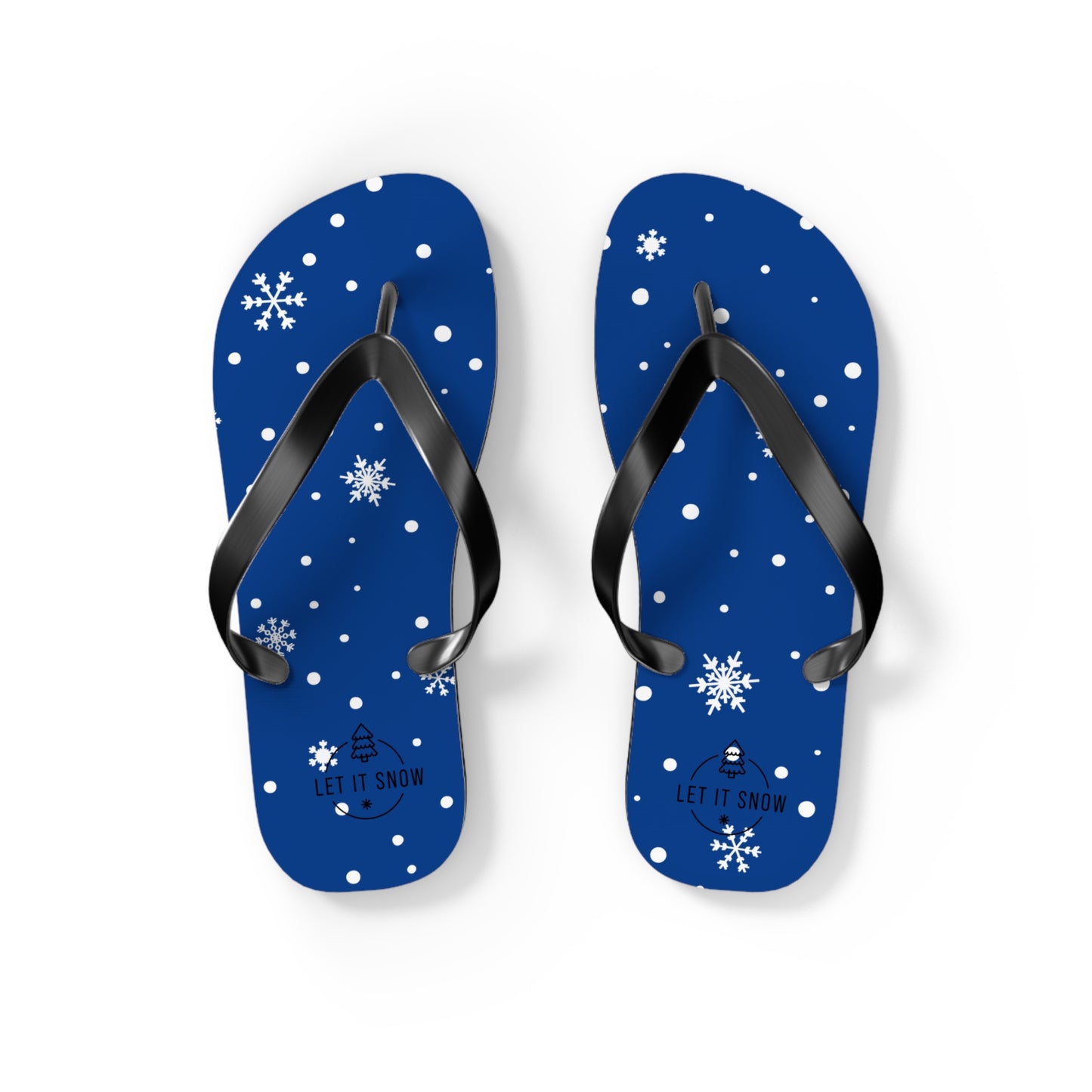 Let It Snow Flip Flops