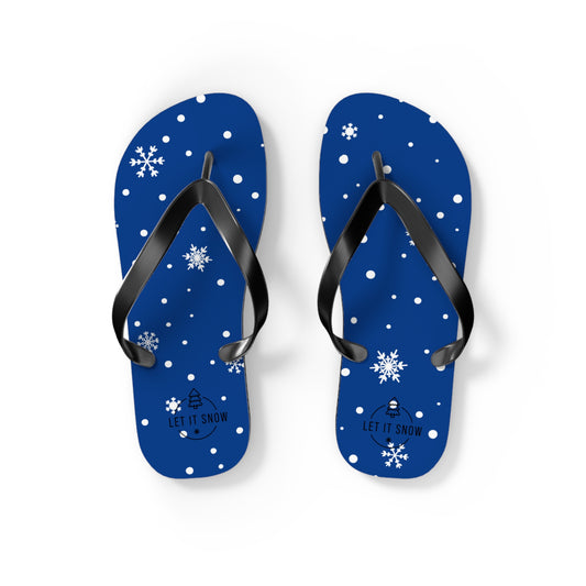 Let It Snow Flip Flops