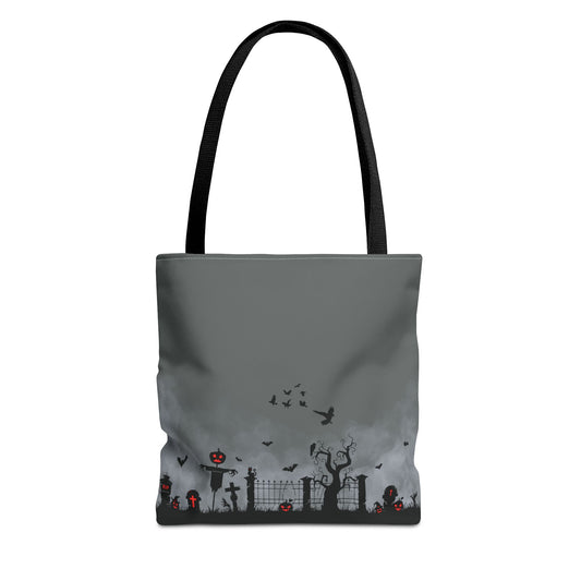 Windsor Wonders Dark Grey Graveyard Tote Bag (AOP)