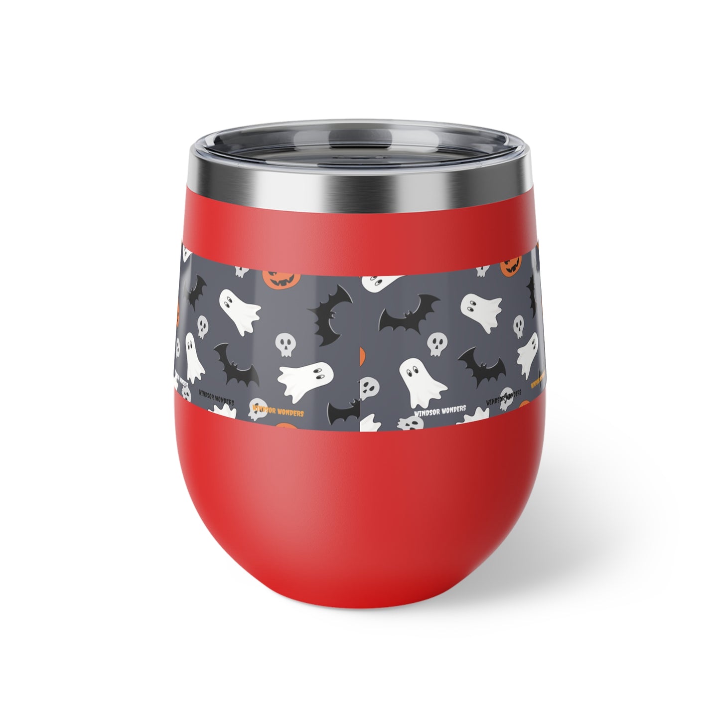 Windsor Wonders Dark Grey Halloween Copper Vacuum Insulated Cup, 12oz