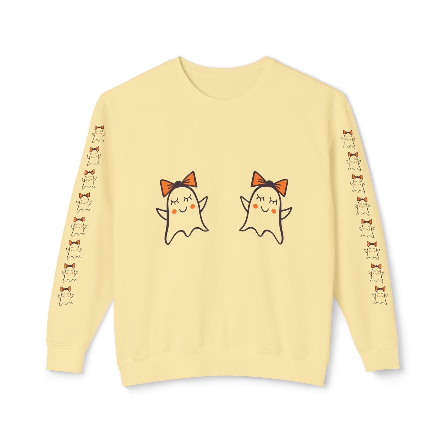 Cute Ghosts Unisex Lightweight Crewneck Sweatshirt