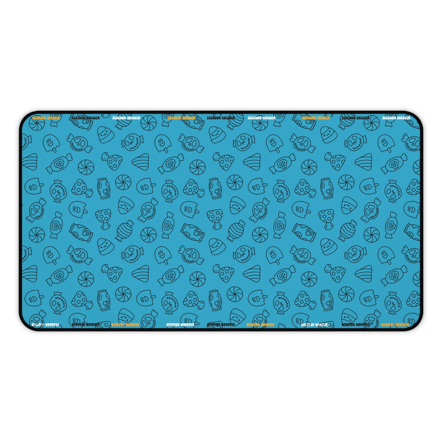 Windsor Wonders Turquoise Halloween Candy Desk Mat