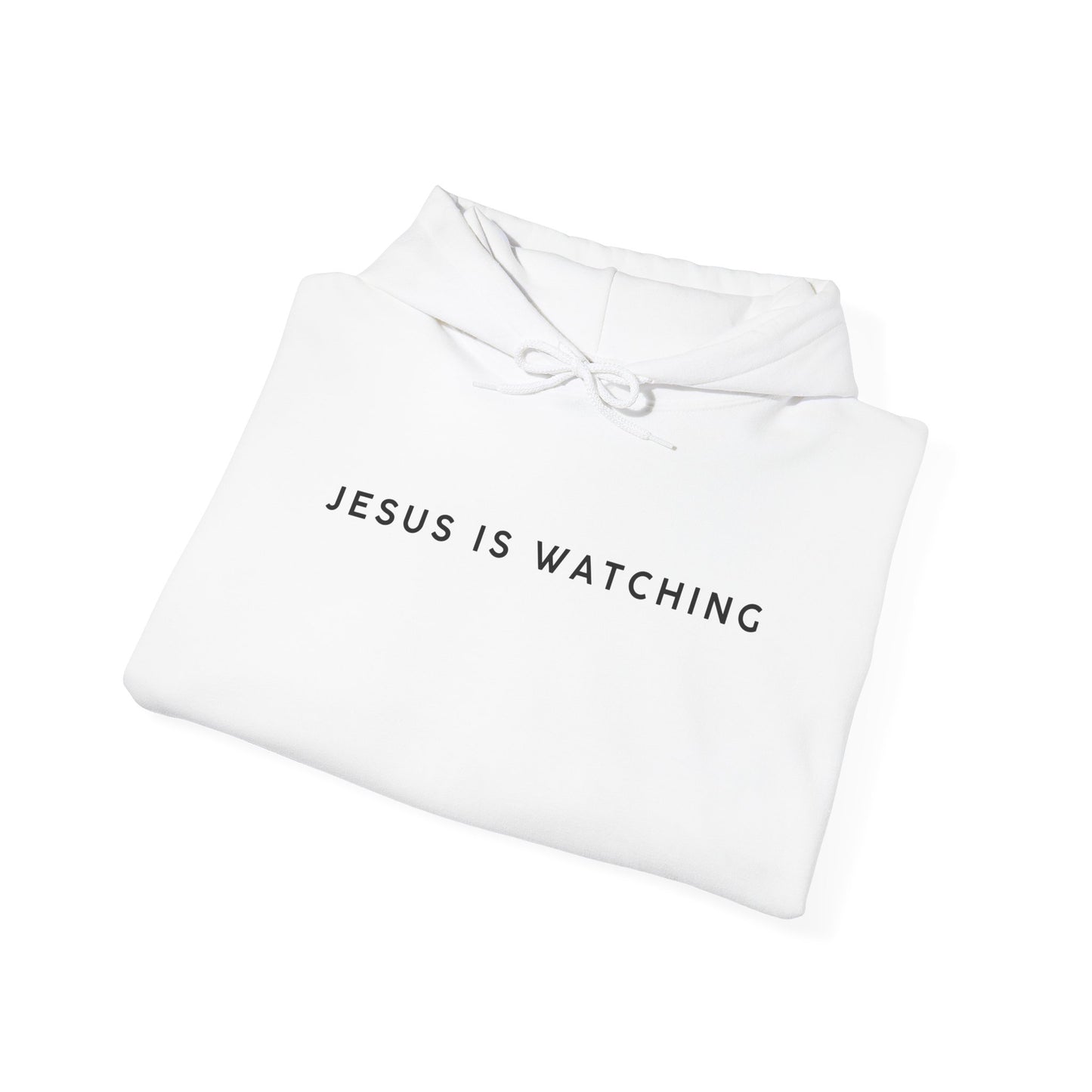 Jesus is Watching Hoodie | Unisex Heavy Blend Sweatshirt, Humorous Christian Apparel, Religious Gift, Casual Wear, Unique Streetwear