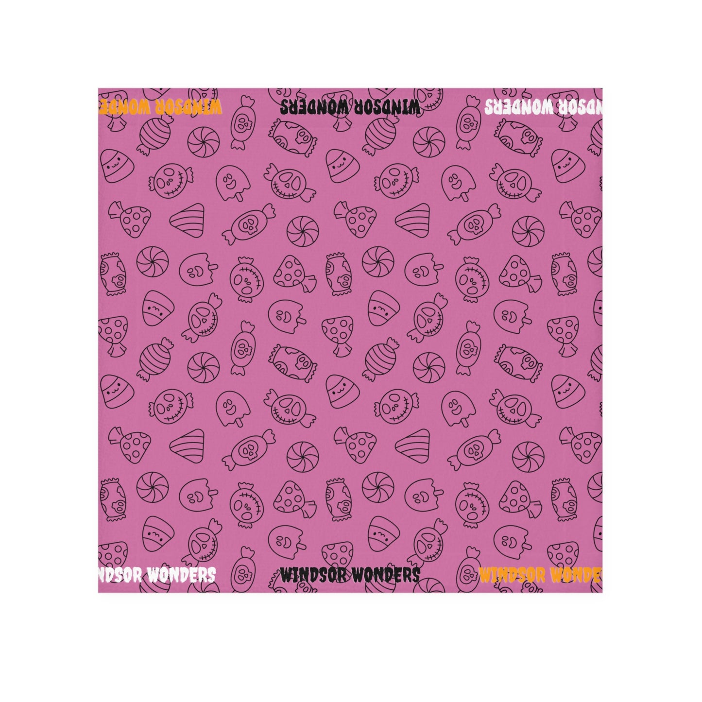 Windsor Wonders Light Pink Halloween Candy Face Towel