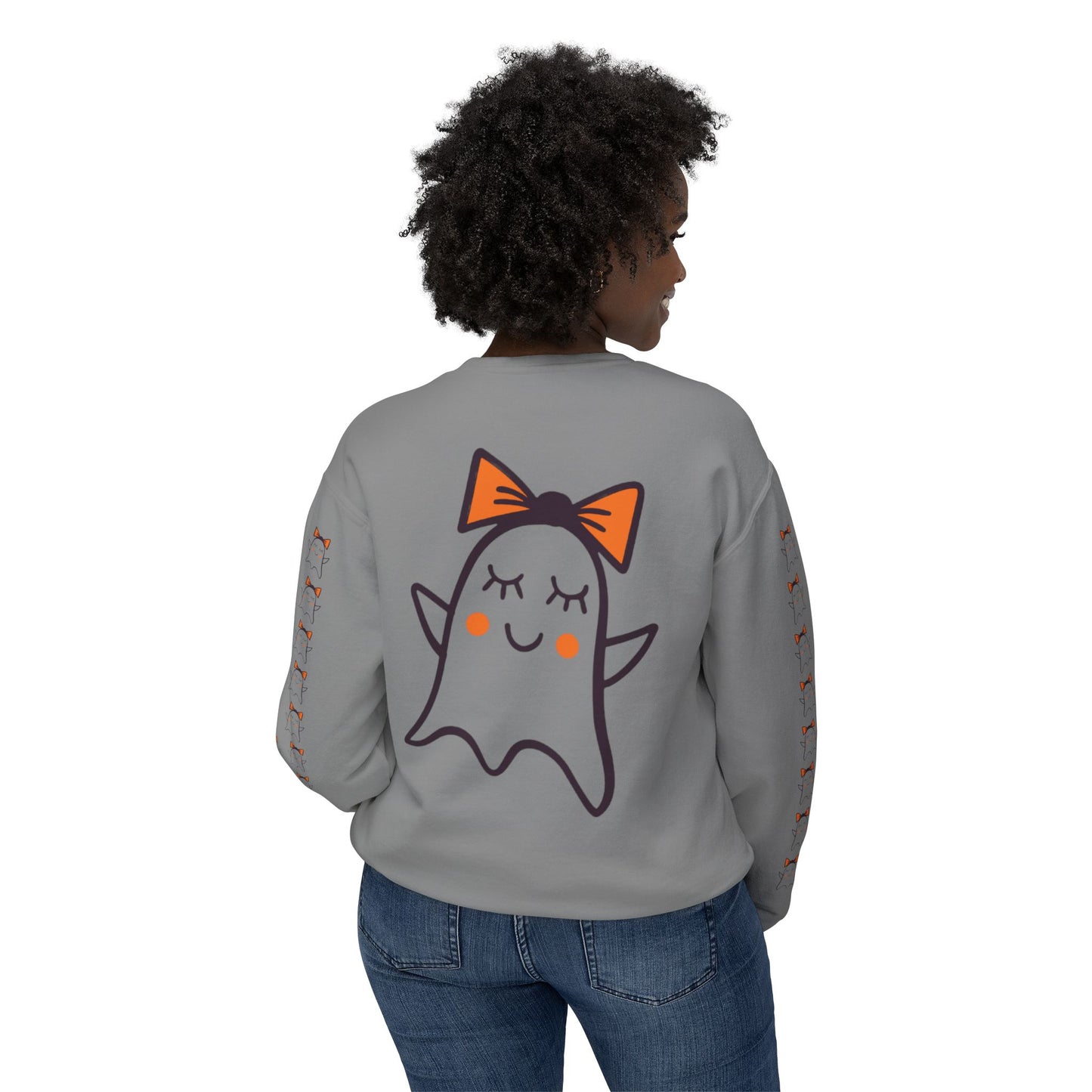 Cute Ghosts Unisex Lightweight Crewneck Sweatshirt
