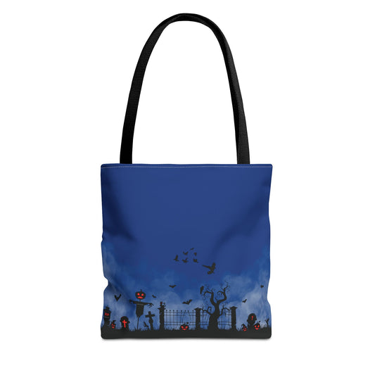 Windsor Wonders Dark Blue Graveyard Tote Bag (AOP)