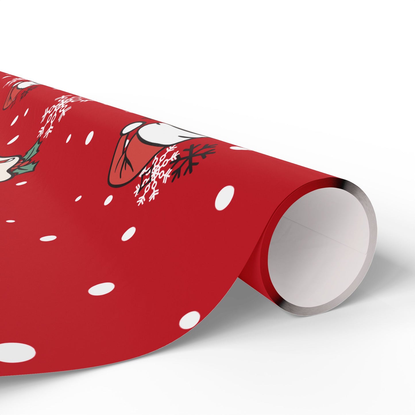 Festive Spirits Wrapping Papers Dark Red