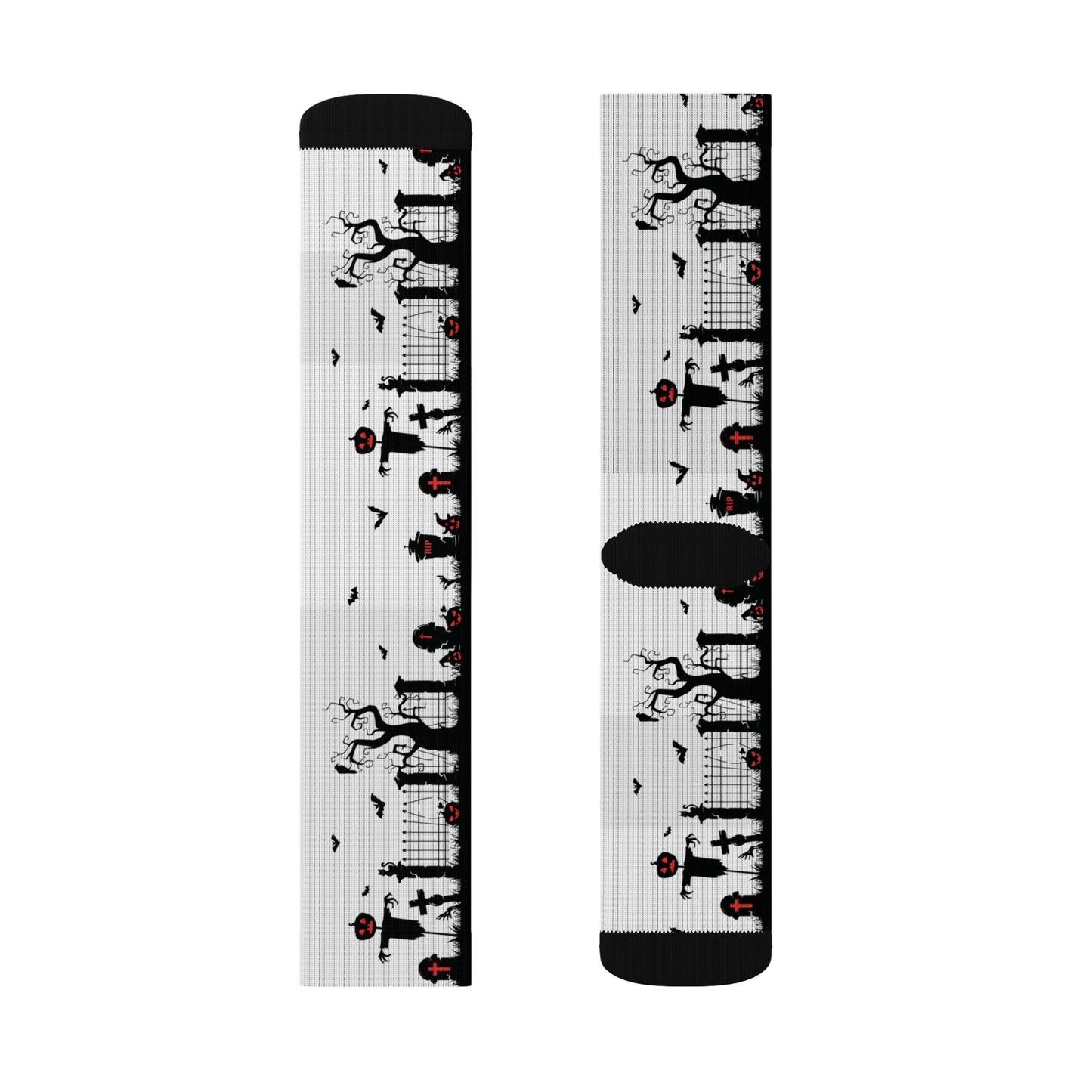 Windsor Wonders White Graveyard Sublimation Socks