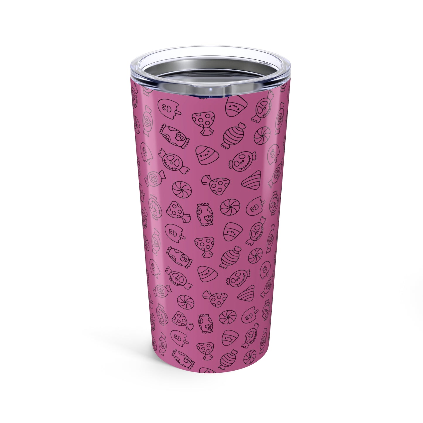 Light Pink Halloween Candy Tumbler 20oz