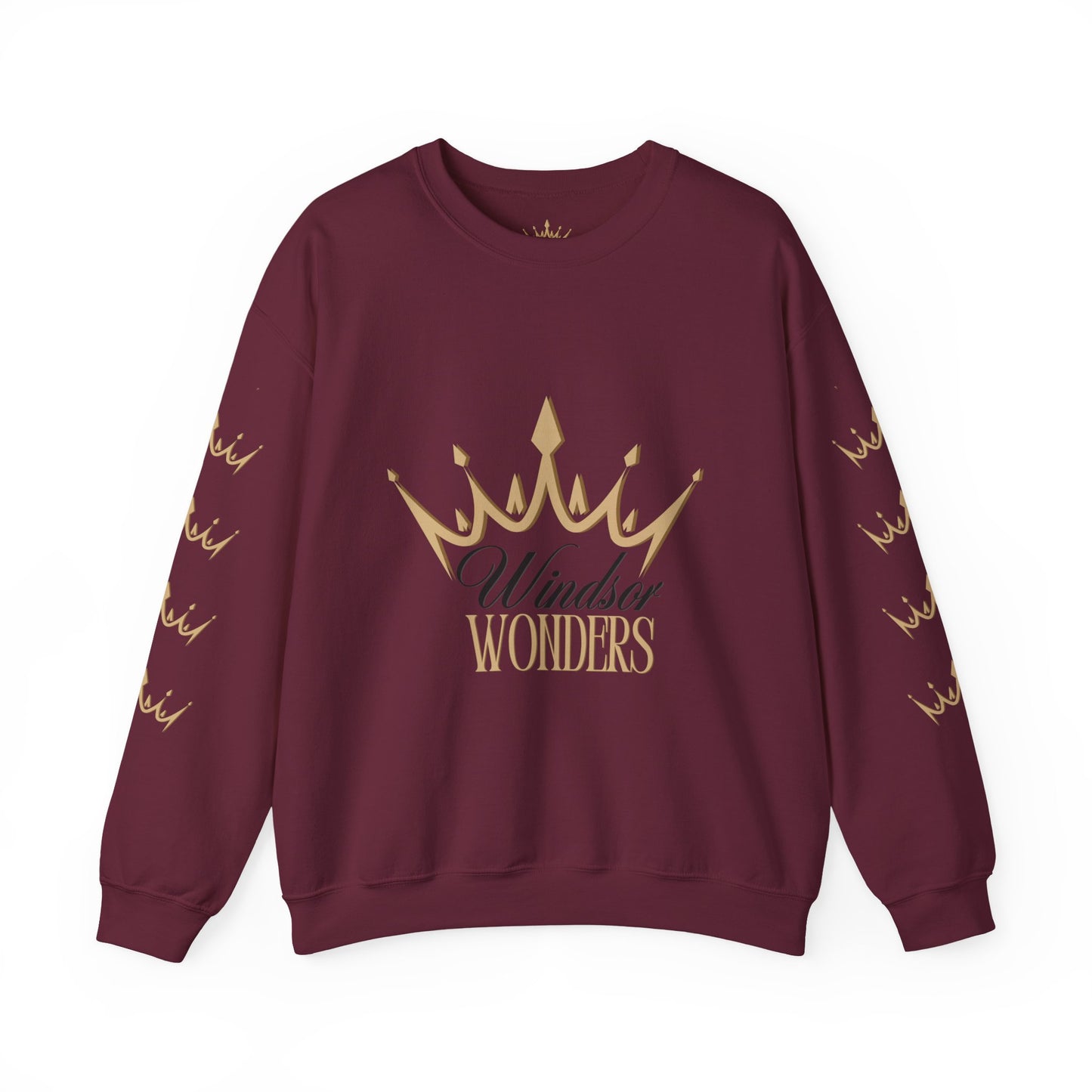 Windsor Wonders Crown Sweatshirt, Cozy Unisex Crewneck for Celebrations, Perfect Gift for Birthdays, Holidays, or Casual Wear