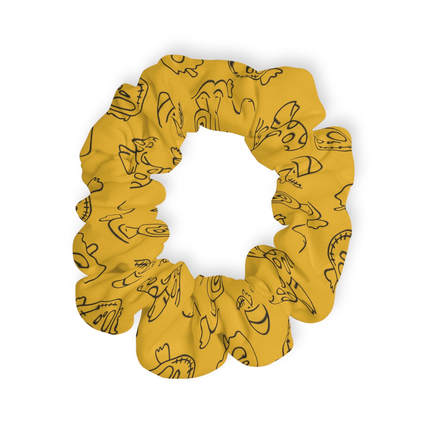 Windsor Wonders Yellow Halloween Candy Scrunchie