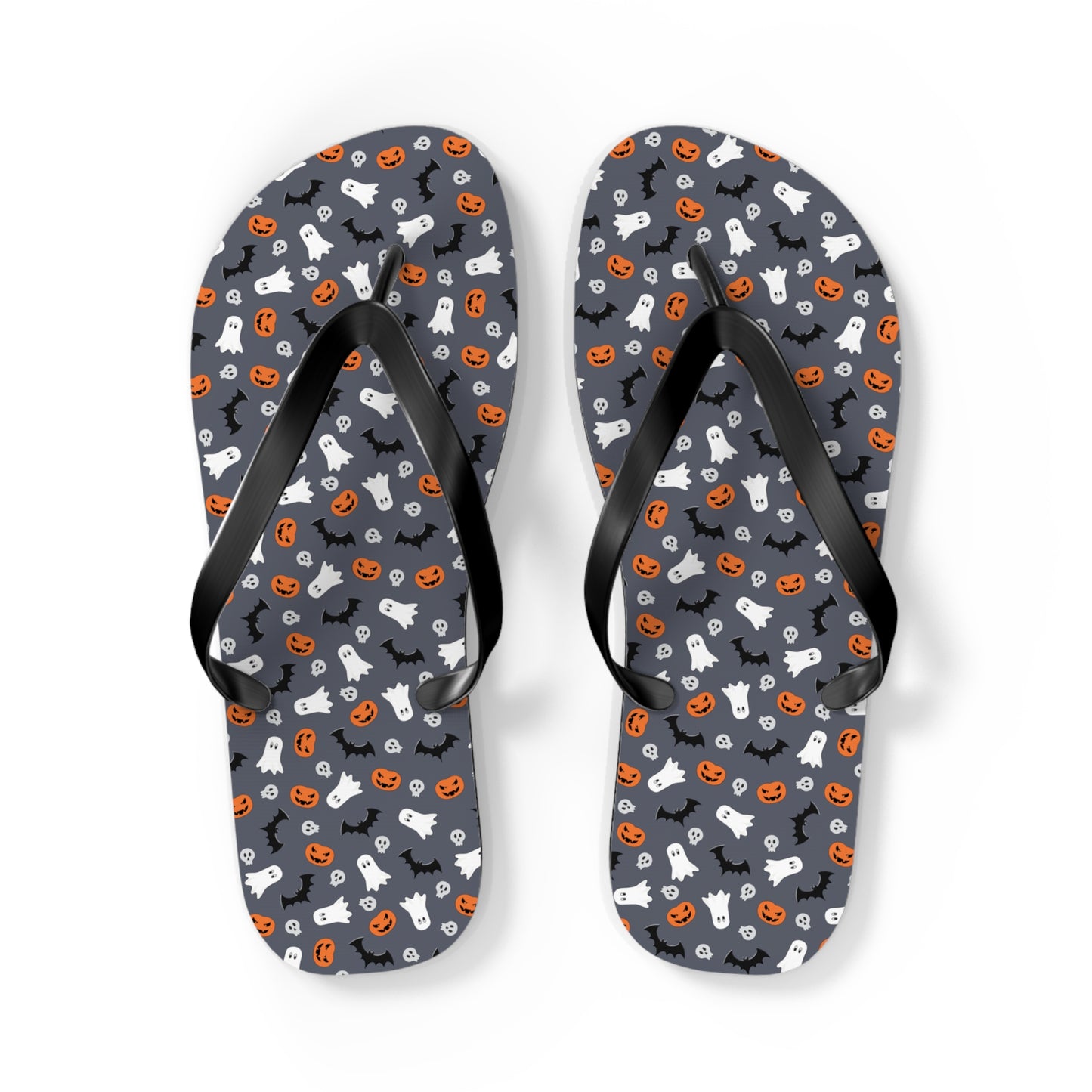 Windsor Wonders Dark Grey Halloween Flip Flops