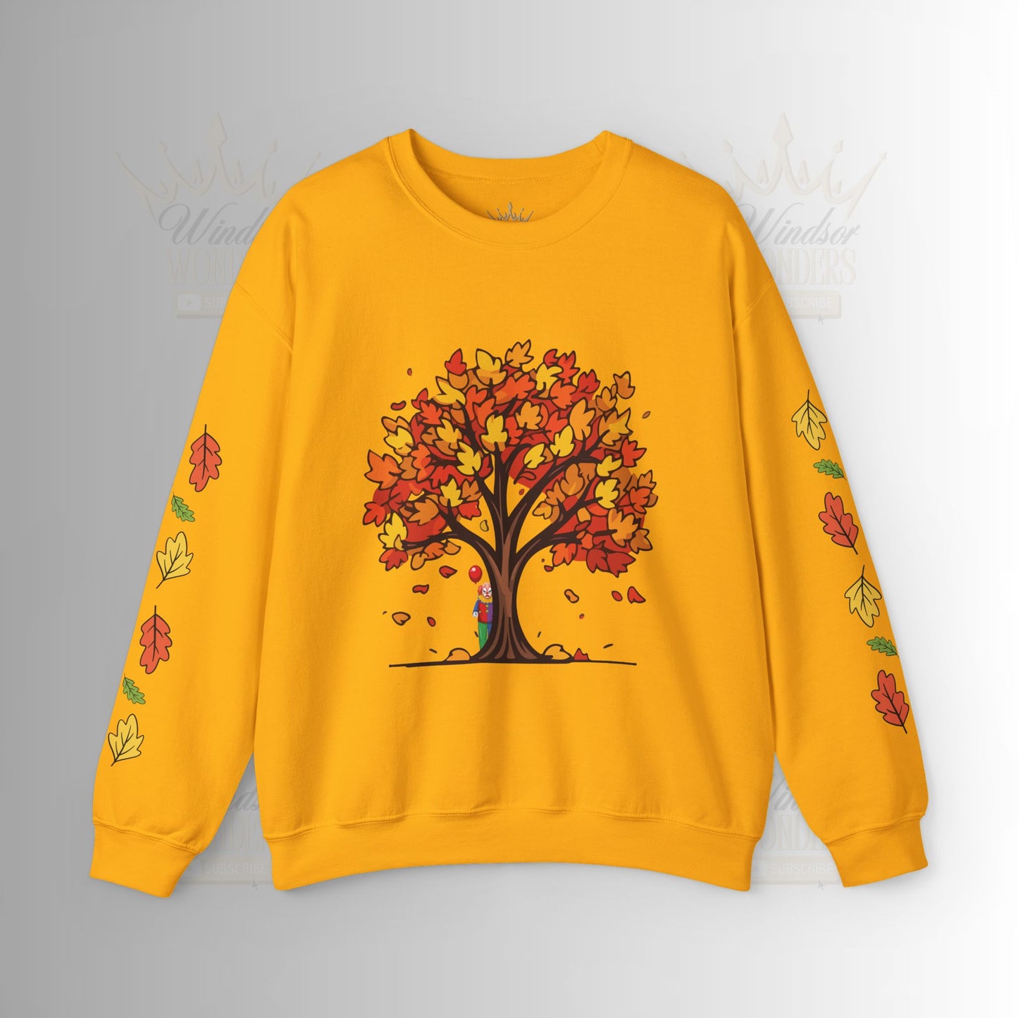 Autumnal Leaves Sweatshirt - Cozy Fall Crewneck for Nature Lovers, Perfect Gift for Thanksgiving, Casual Wear, and Seasonal Celebrations