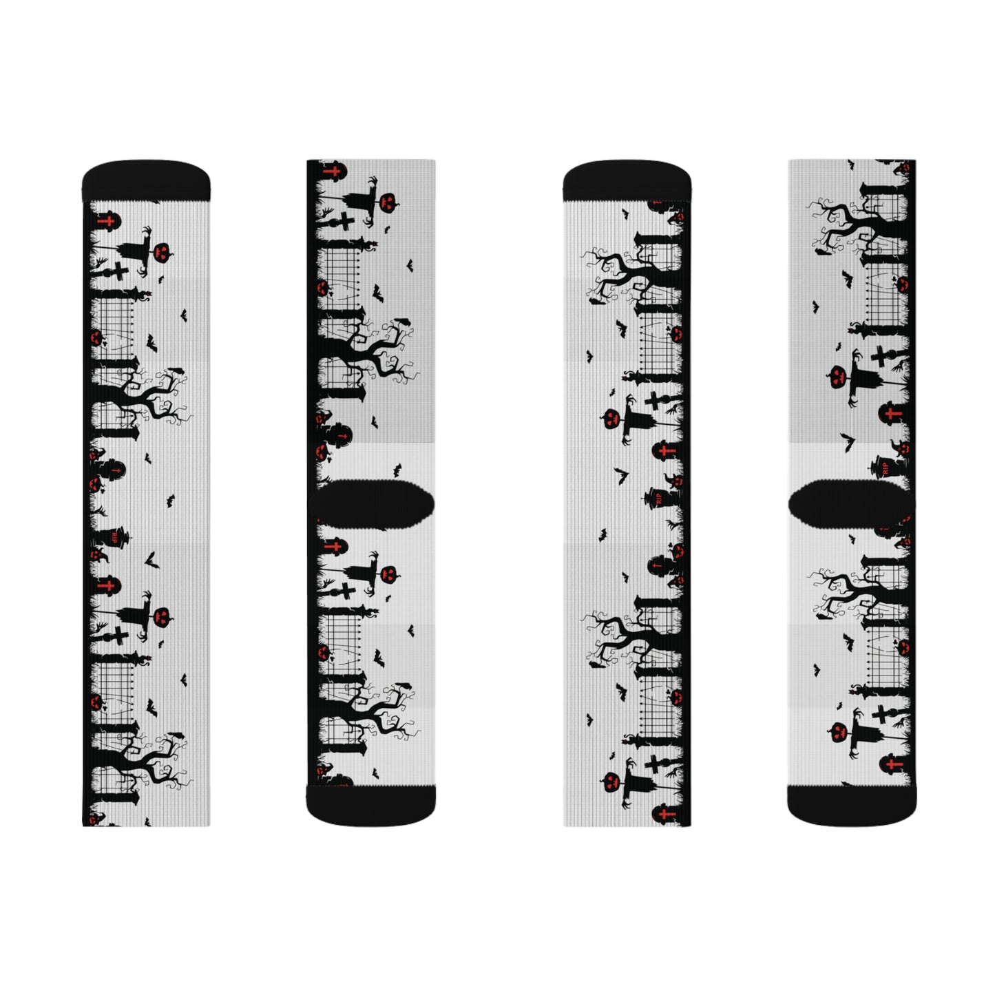 Windsor Wonders White Graveyard Sublimation Socks