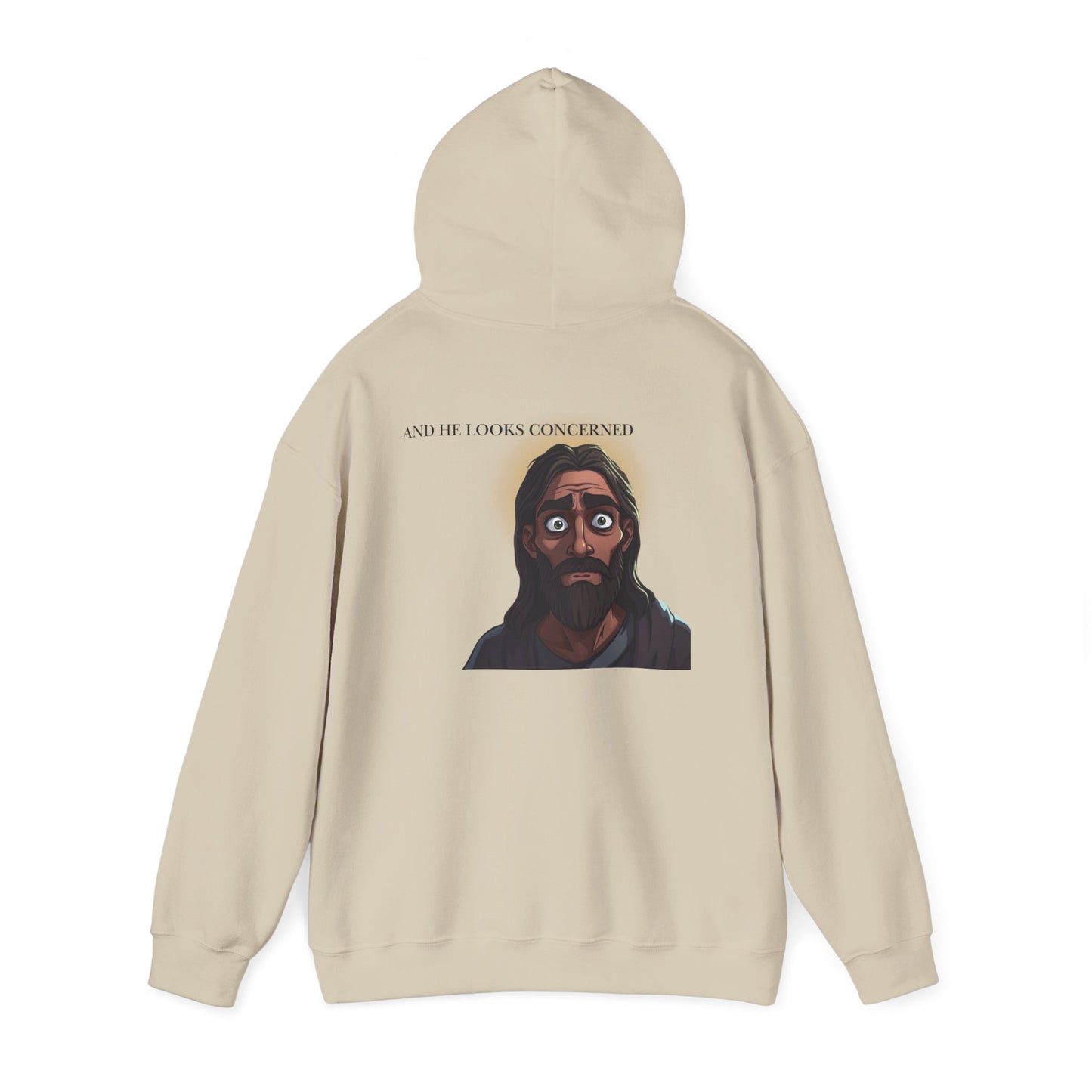 Jesus is Watching Hoodie | Unisex Heavy Blend Sweatshirt, Humorous Christian Apparel, Religious Gift, Casual Wear, Unique Streetwear