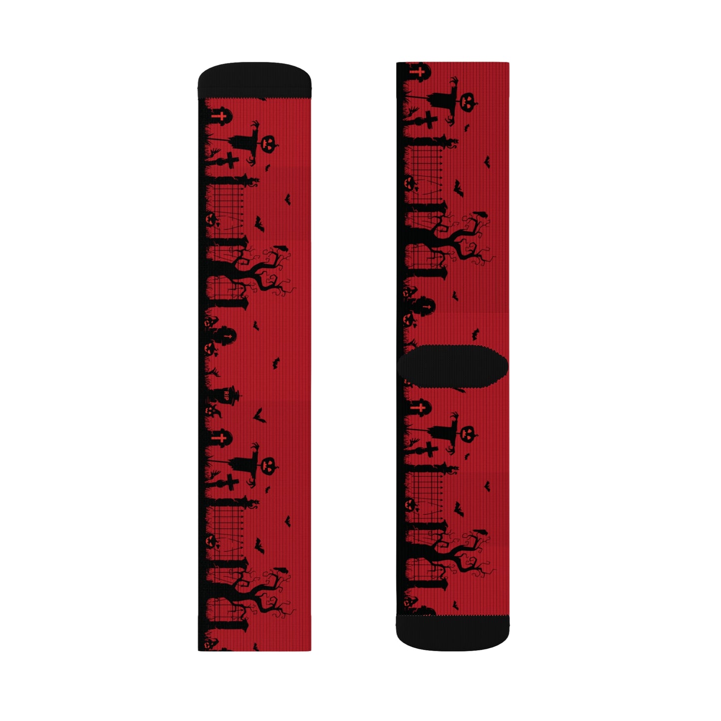 Windsor Wonders Red Graveyard Sublimation Socks