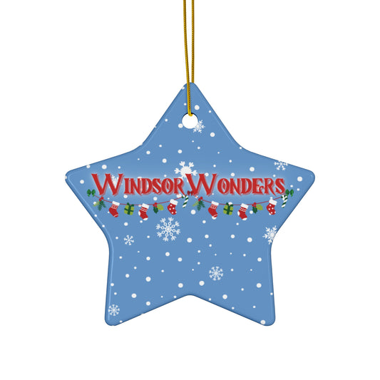 Windsor Wonders  Light Blue Ceramic Ornament, 4 Shapes