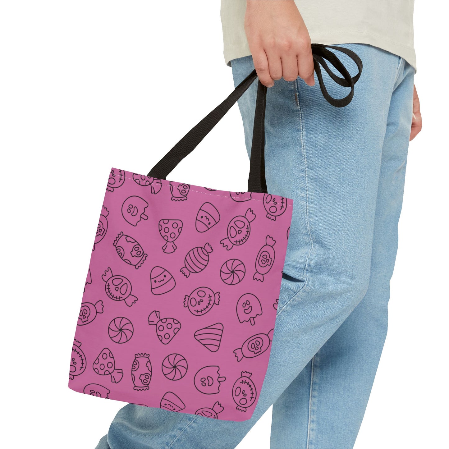 Windsor Wonders Light Pink Halloween Candy Tote Bag (AOP)