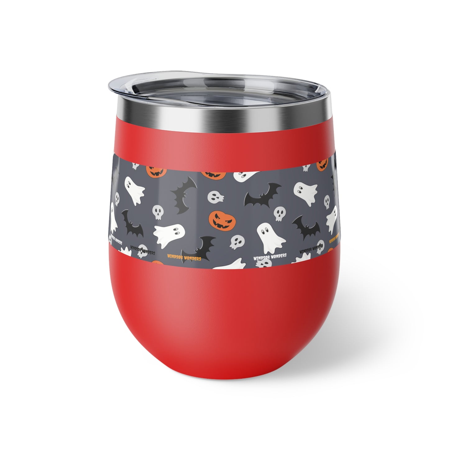 Windsor Wonders Dark Grey Halloween Copper Vacuum Insulated Cup, 12oz