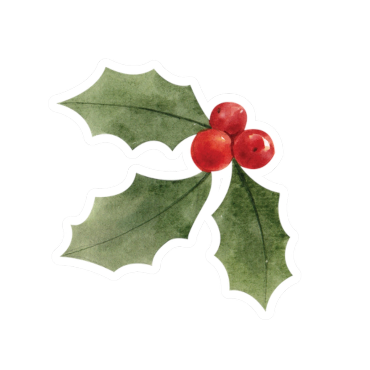 Holly Berry Holiday Stickers - Festive Decorating